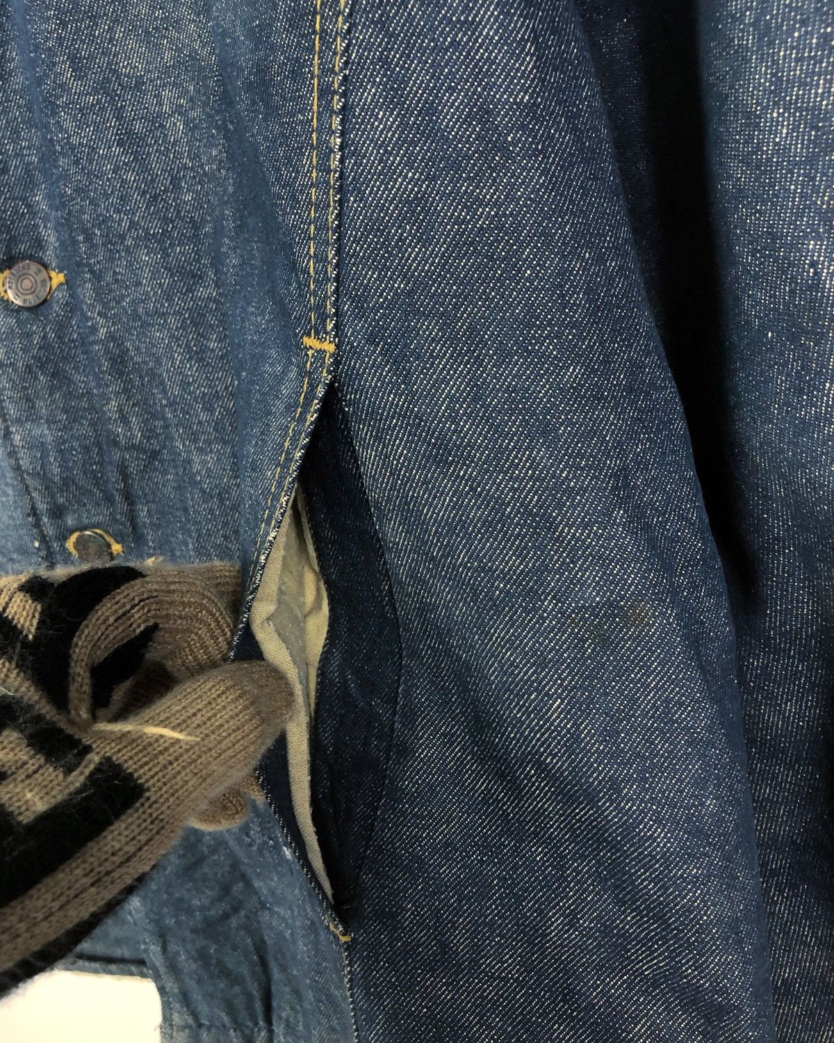 Sears Rare Vintage 80s Sears Roebucks Shearling Denim Jacket Size US XL / EU 56 / 4 - 8 Thumbnail