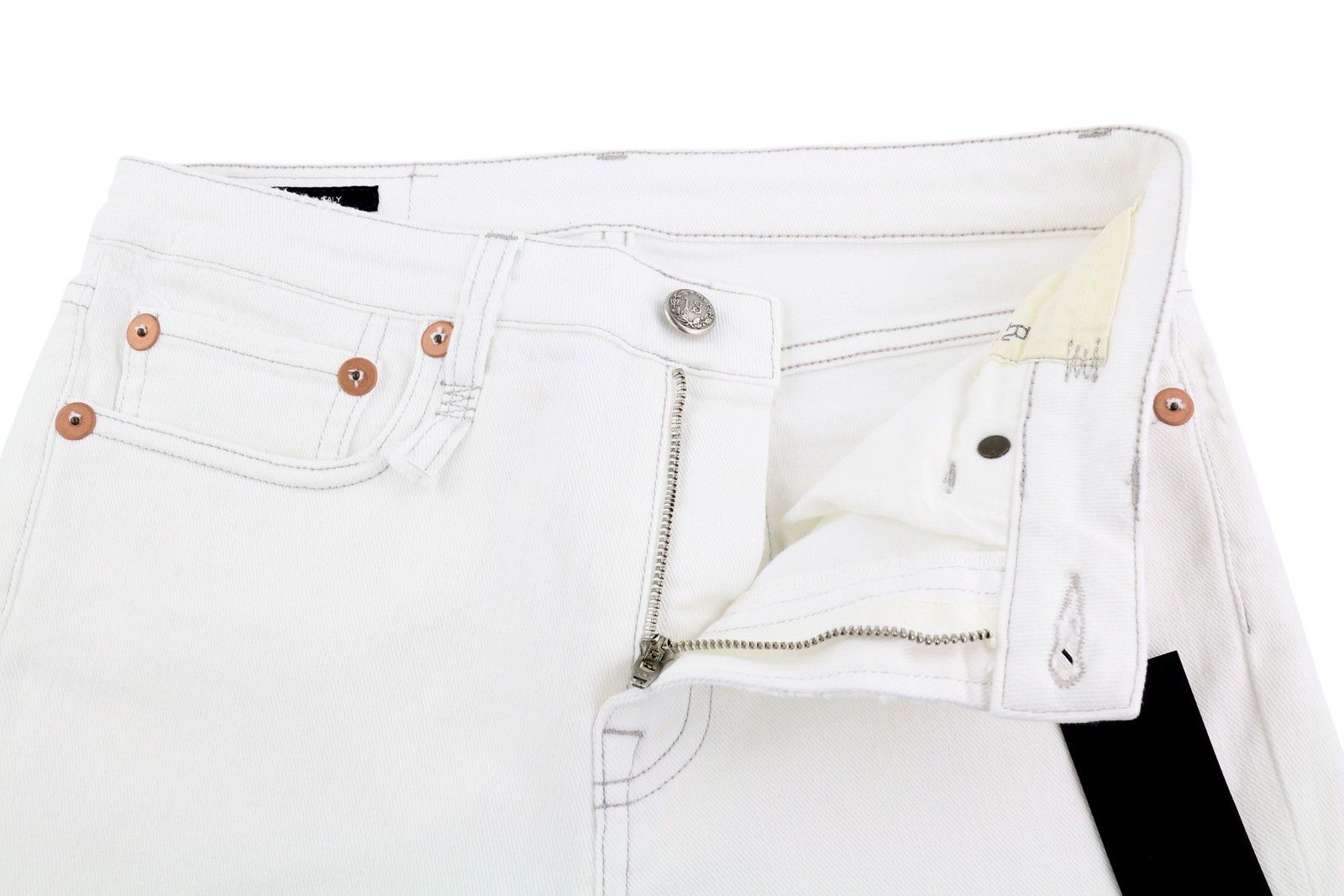 R13 KICK 27 Bootcut Zip Fly Ankle Bale White 84470 Size 27" / US 4 / IT 40 - 5 Thumbnail