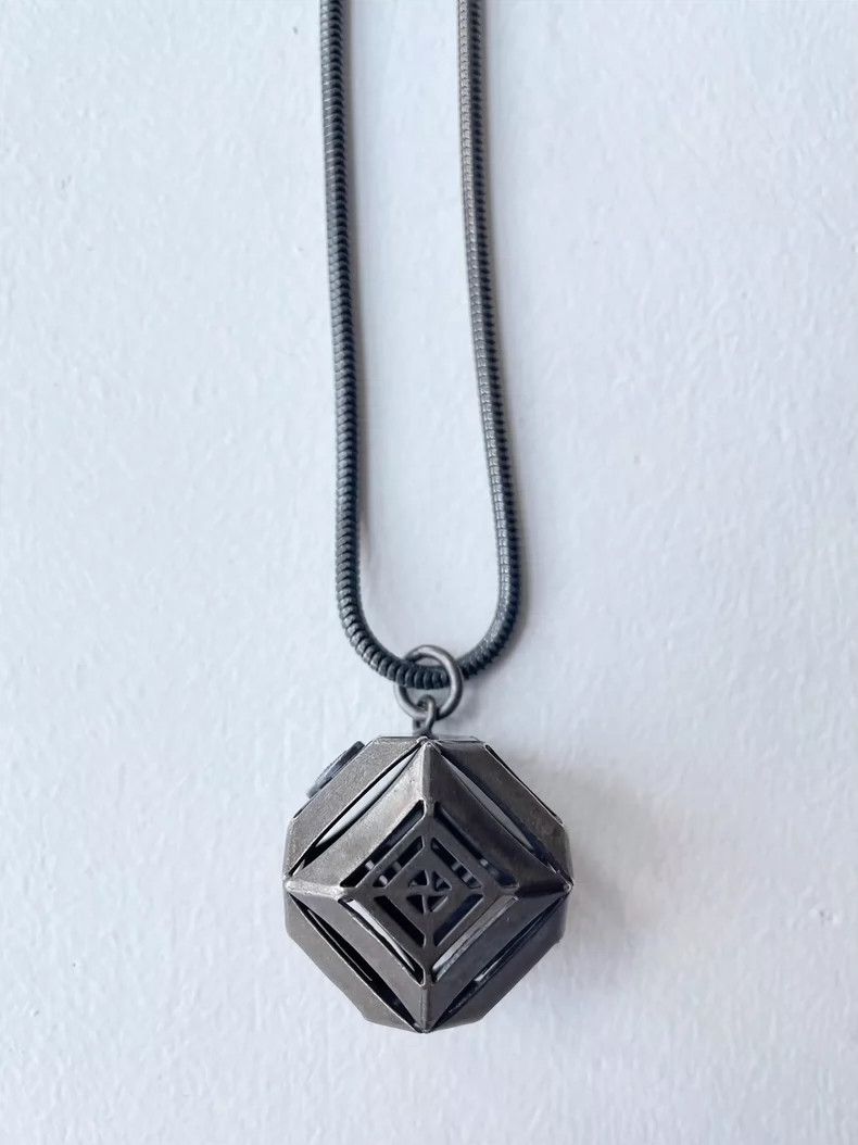 Jean Paul Gaultier Jean Paul Gaultier Cube Snake Chain Necklace 2504-Nextarrow Size ONE SIZE - 3 Thumbnail