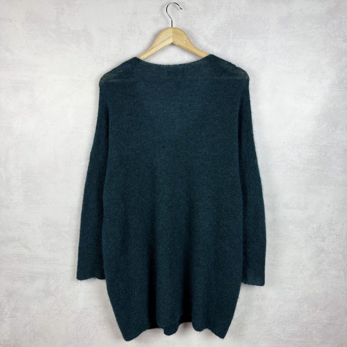 Sarah Pacini Sarah Pacini V-Neck Mohair-Merino Wool Long Sweater Size OS Size ONE SIZE - 8 Thumbnail