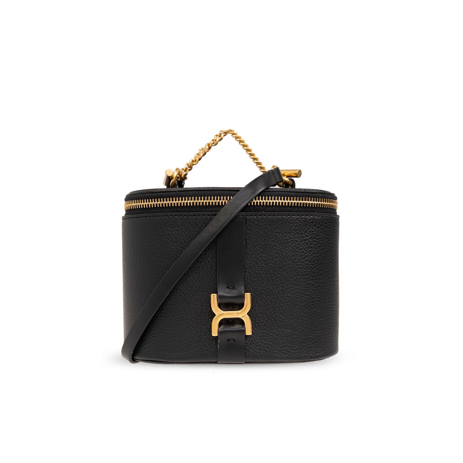 Chloe Chloe Bucket Black Grained Leather Shoulder Bag New & Authen Size ONE SIZE - 1 Thumbnail