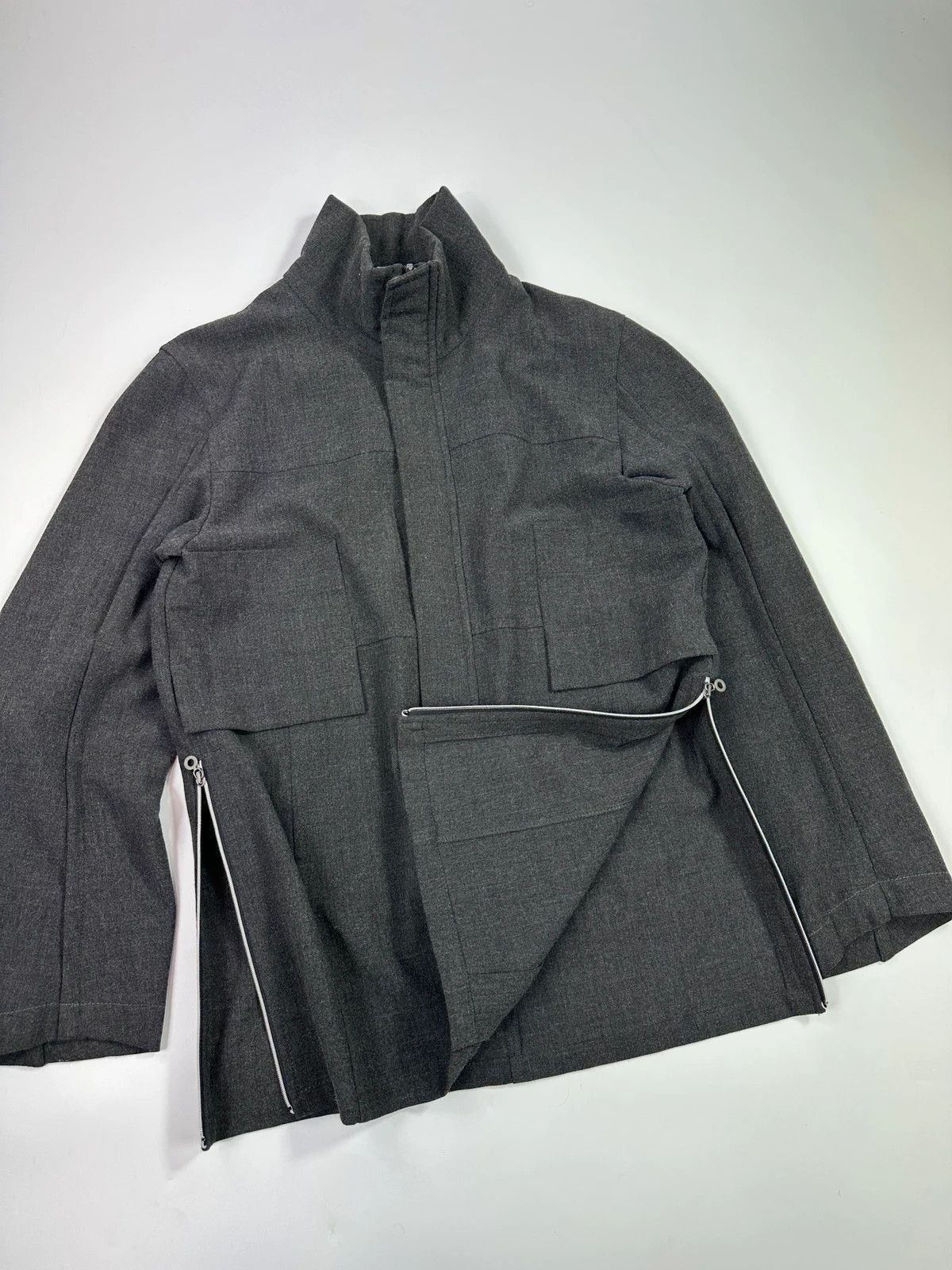 Marithe + Francois Girbaud Marithé + François Girbaud 00’s Grey Tech Jacket Size M / US 6-8 / IT 42-44 - 6 Thumbnail