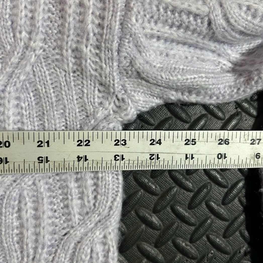 Vineyard Vines Vineyard Vines Gray Cable Knit Turtleneck Pullover Sweater Women's Size Medium Size M / US 6-8 / IT 42-44 - 7 Thumbnail