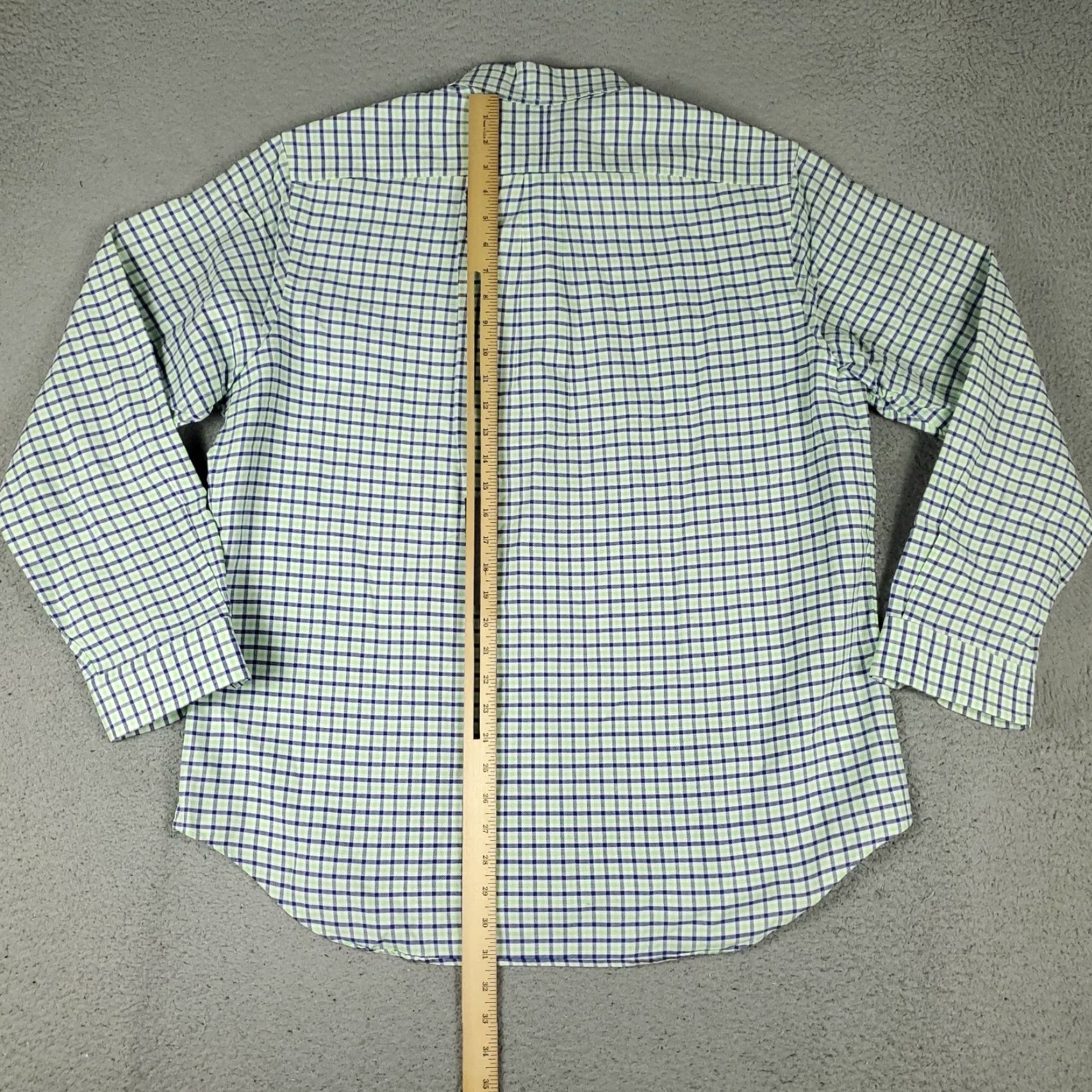 Ralph Lauren Ralph Lauren Shirt Mens XL Green Blue Check Pony Button Up Long Sleeve Shirt Size US XL / EU 56 / 4 - 5 Thumbnail