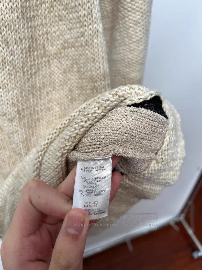 Helmut Lang HELMUT LANG Color Block Mixed Fabric Knit Sweater Size US S / EU 44-46 / 1 - 5 Thumbnail