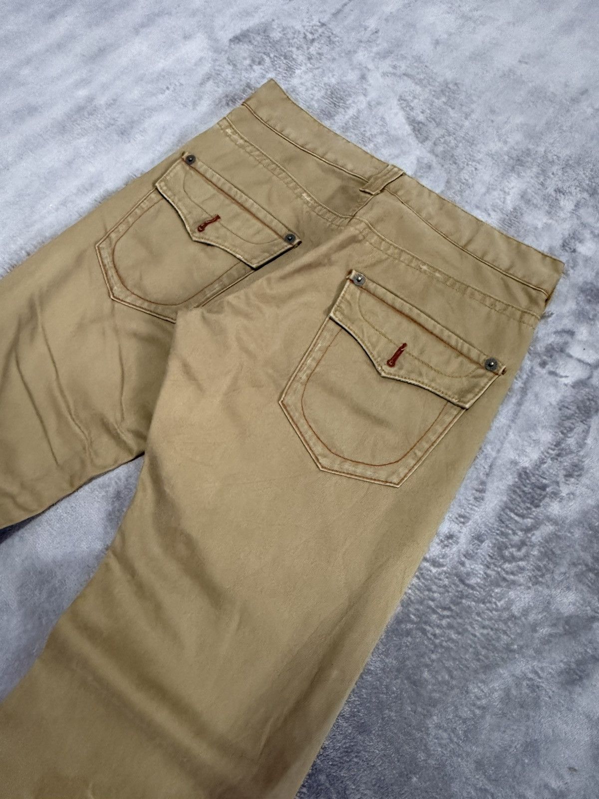 20471120 × 5351 POUR LES HOMMES × Beauty Beast 291285=Homme Flared Contrast Stitch Pants Size US 30 / EU 46 - 11 Thumbnail
