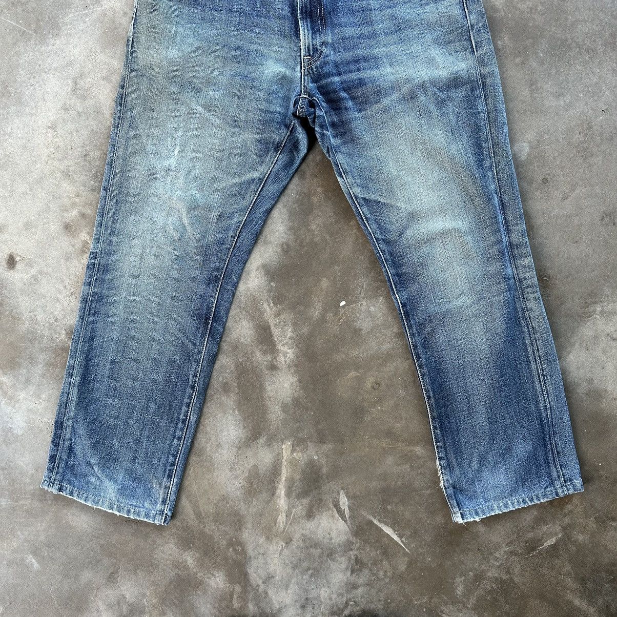 Japanese Brand Vintage Japanese Faded Denim Jean Pant W36 🔥 Size US 36 / EU 52 - 2 Thumbnail