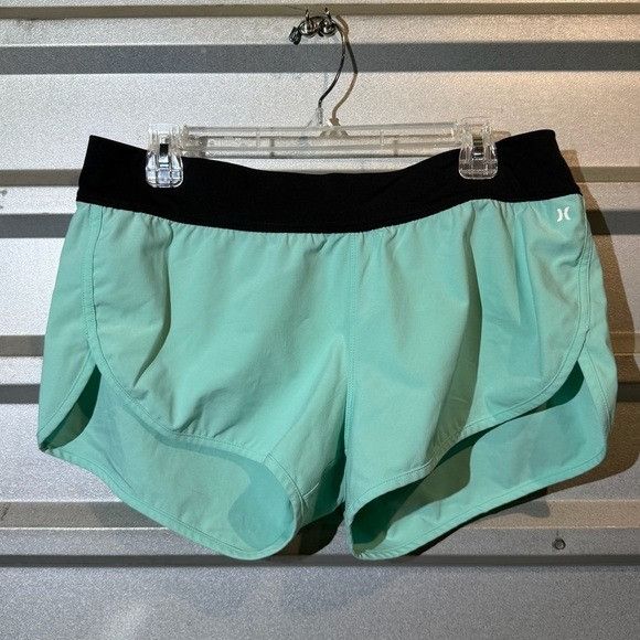 Hurley Hurley Phantom Women's Aqua and Black Athletic Shorts Size 28" / US 6 / IT 42 - 1 Thumbnail