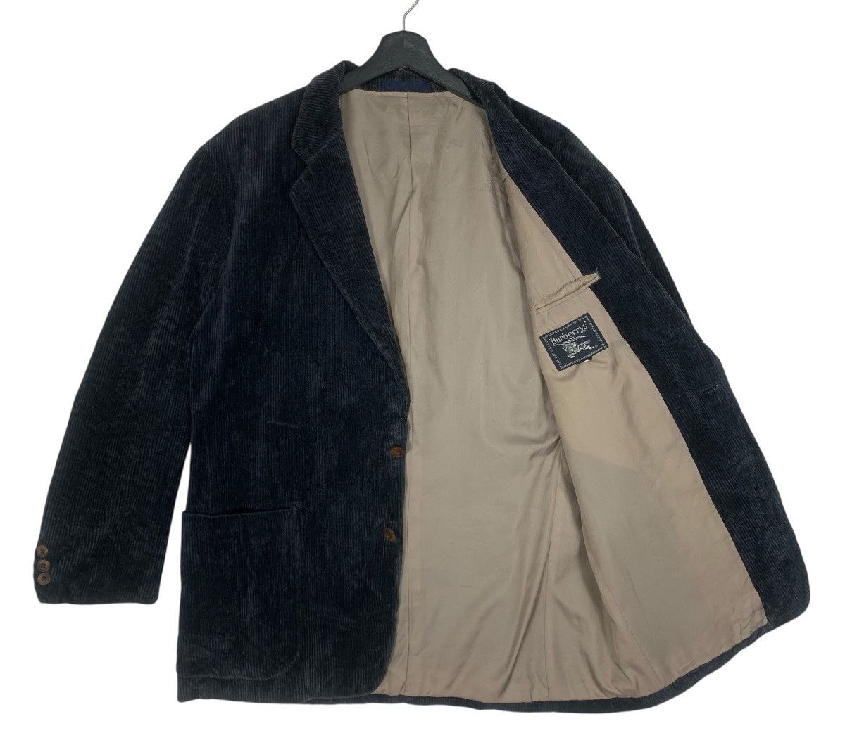 Burberry Vintage Burberry London Designer Luxury Corduroy Blazer Size US M / EU 48-50 / 2 - 5 Thumbnail