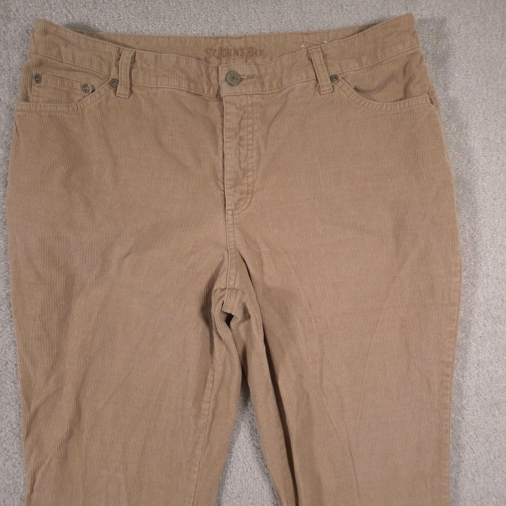 Vintage VINTAGE St. John's Bay Pants Womens 12 Tan Corduroy Boot Cut Secretly Slender Stretch Jeans Style Khakis Womens Size 34" / US 12 / IT 48 - 3 Thumbnail