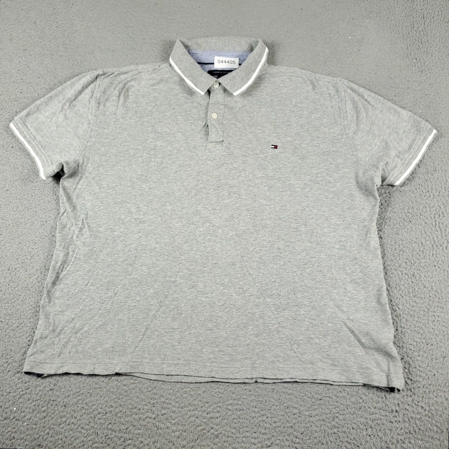 Tommy Hilfiger Tommy Hilfiger Polo Shirt Mens Large Gray Casual Short Sleeve Activewear Size US L / EU 52-54 / 3 - 3 Thumbnail