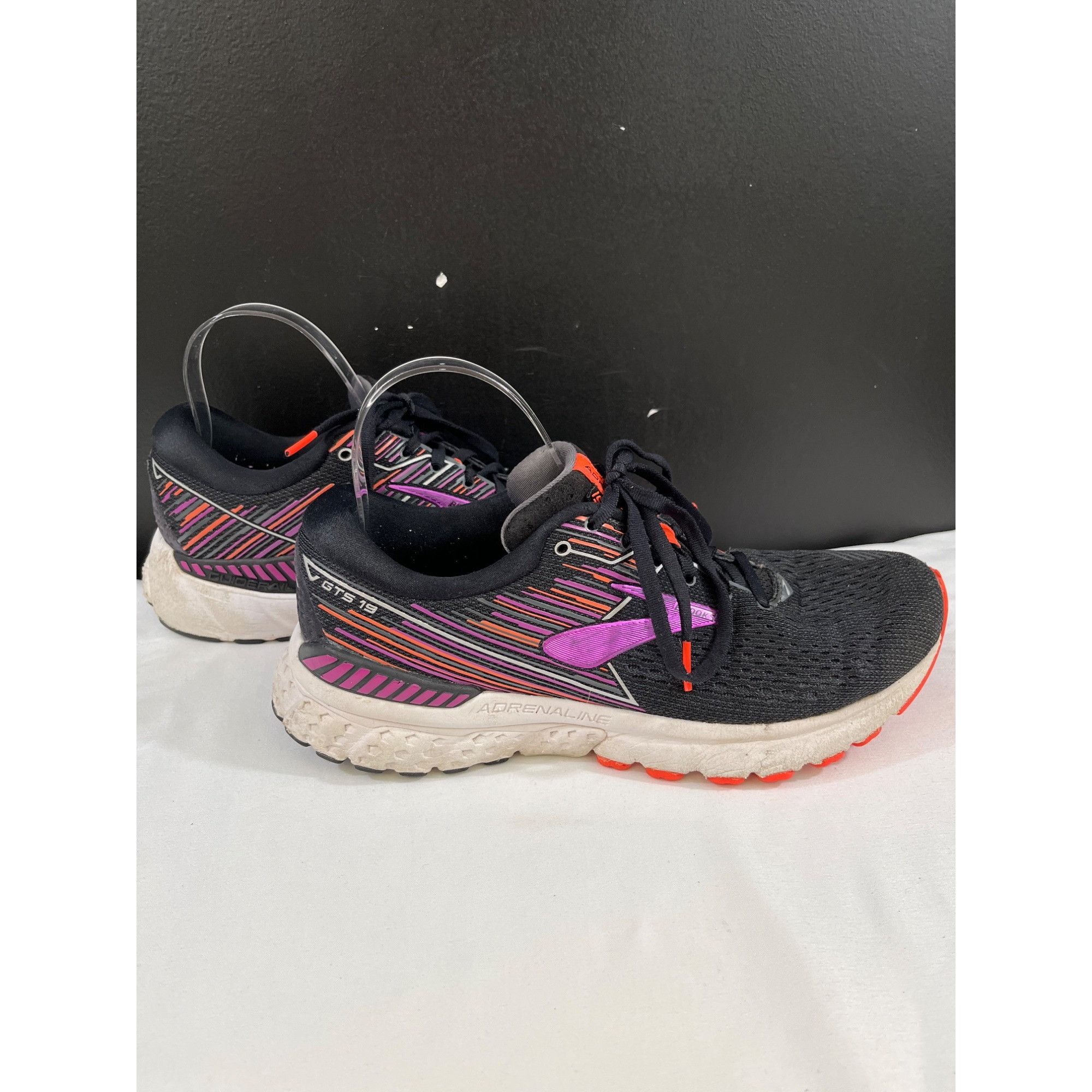 Brooks Brooks Adrenaline GTS 19 Women's Black Running Sneakers Size Size US 10 / IT 40 - 1 Thumbnail
