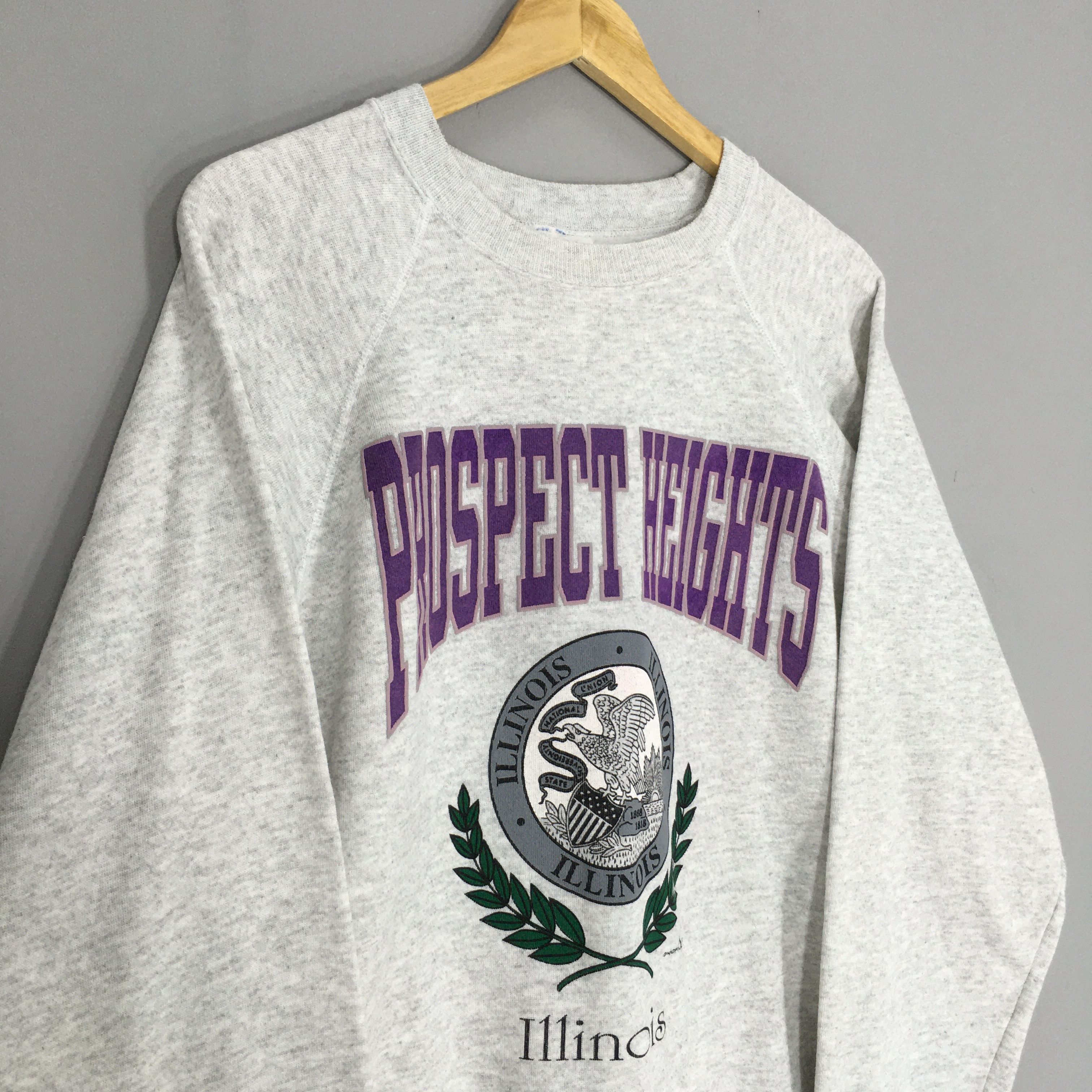 Hanes × Vintage Vintage 90s Prospect Heights Illinois Sweatshirt XLarge Size US XL / EU 56 / 4 - 3 Thumbnail