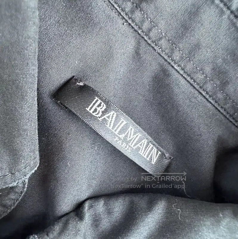 Balmain Balmain Black Cotton Men's Shirt for Spring Autumn . Size US S / EU 44-46 / 1 - 3 Thumbnail