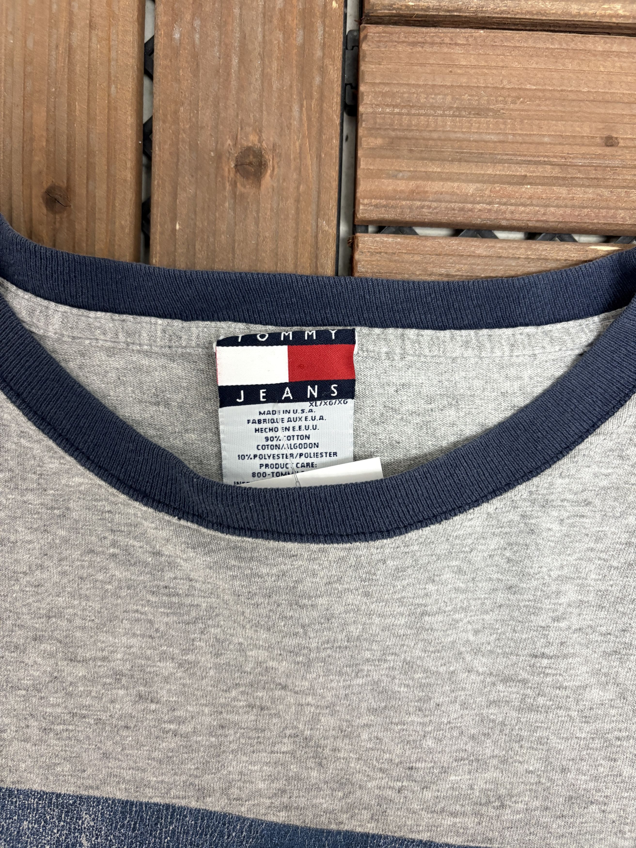 Tommy Hilfiger Tommy HIlfiger Skiing Vintage Grey Long Sleeve Shirt Size US XL / EU 56 / 4 - 6 Thumbnail