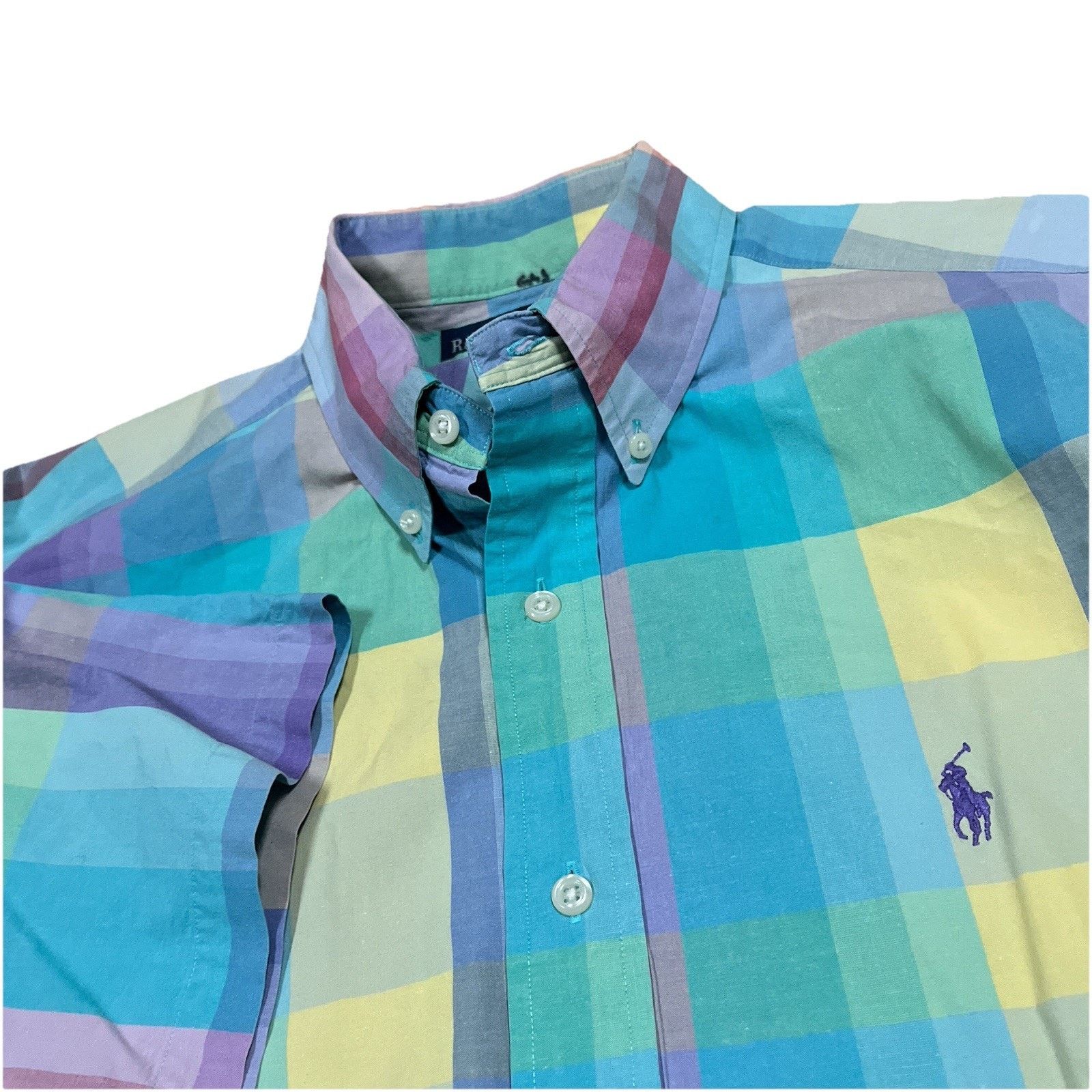 Polo Ralph Lauren Ralph Lauren Blaire Shirt Pastel Plaid Summer Easter Pony Size US L / EU 52-54 / 3 - 1 Thumbnail