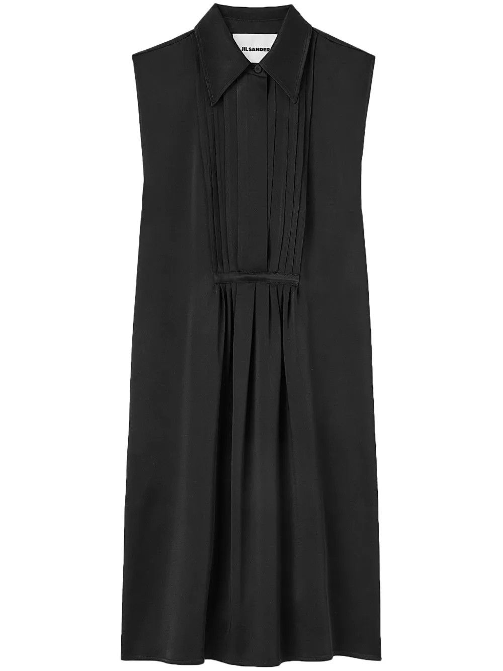 Jil Sander o1w1db10825 Dress in Black Size L / US 10 / IT 46 - 1 Thumbnail
