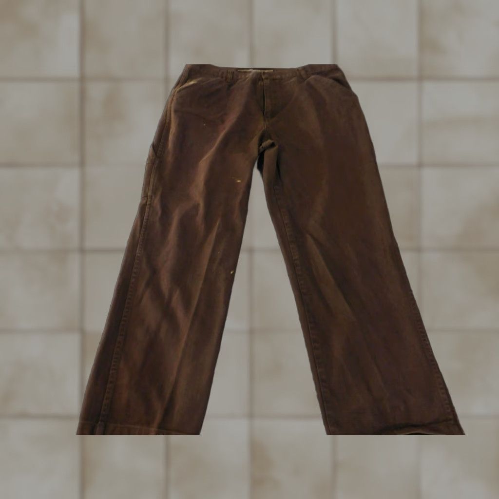 Enyce Enyce Jeans Mens 40 Brown Carpenter Straight Leg Workwear Utility Baggy Y2K Mens Size US 40 / EU 56 - 1 Thumbnail