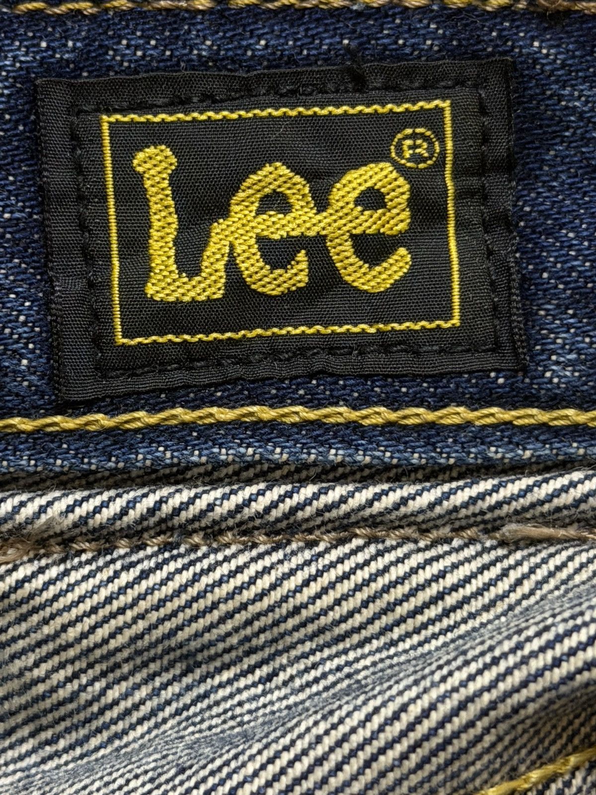 Lee Vintage 90s Lee Blue Mud Wash Whiskers Wide Leg Bootcut Size US 31 - 6 Thumbnail