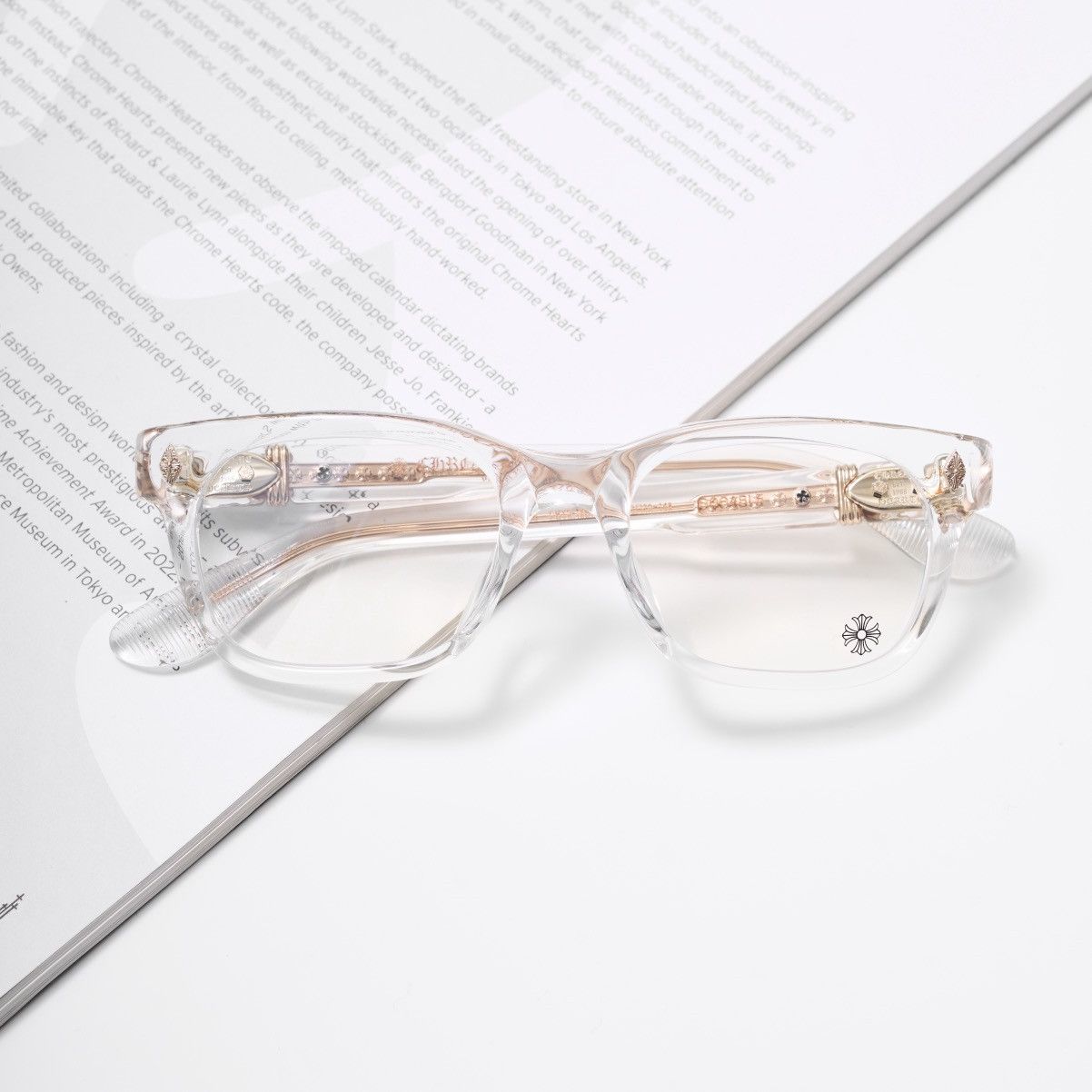 Chrome Hearts CHROME HEARTS DOOABLE CRYSTAL/ 18KGP GLASSES Size ONE SIZE - 6 Thumbnail