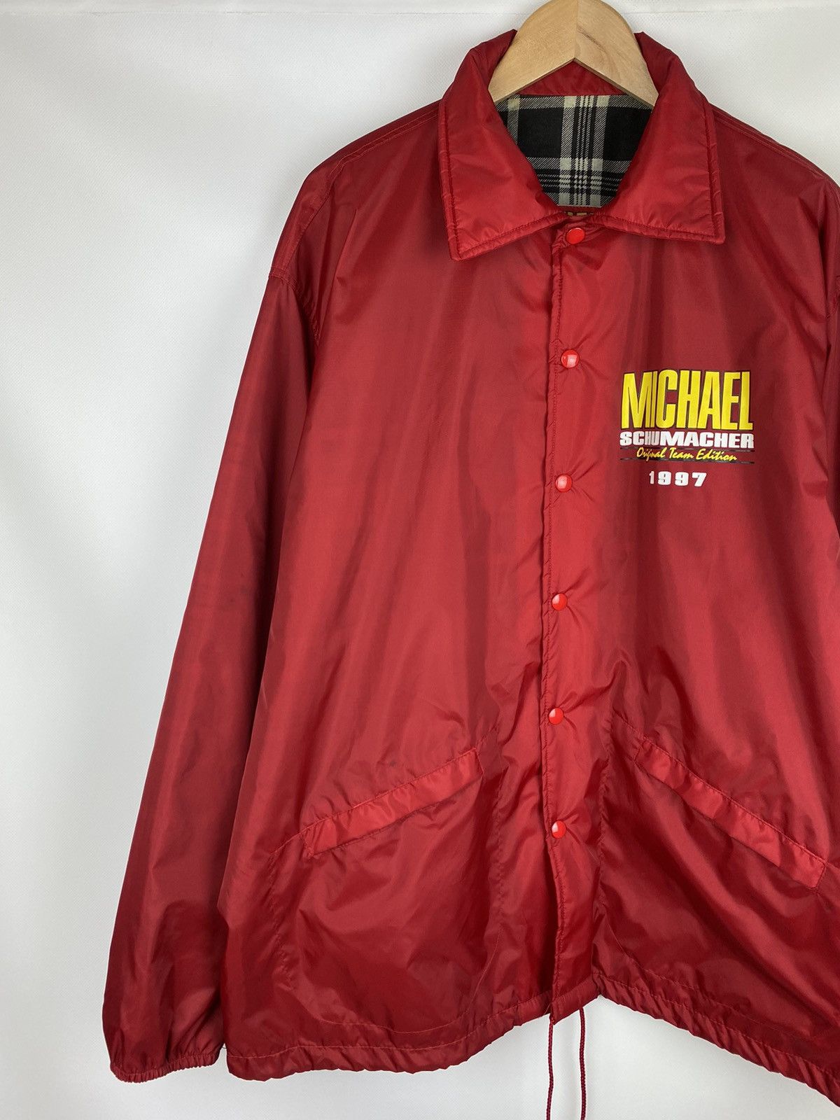 Vintage Schumacher vintage 1997 Original Team Edition Racing Jacket Size US XXL / EU 58 / 5 - 2 Thumbnail