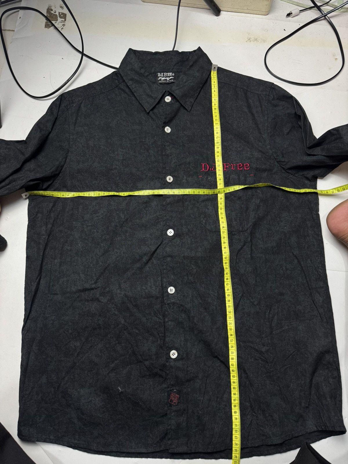 If Six Was Nine Japanese Crosses Tribal Poem Djfree Button Shirt Size US L / EU 52-54 / 3 - 7 Thumbnail