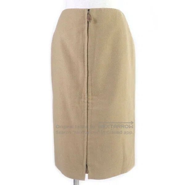 Hermes Hermes Camel hair zippered skirt Size 42" / US 20 - 1 Thumbnail
