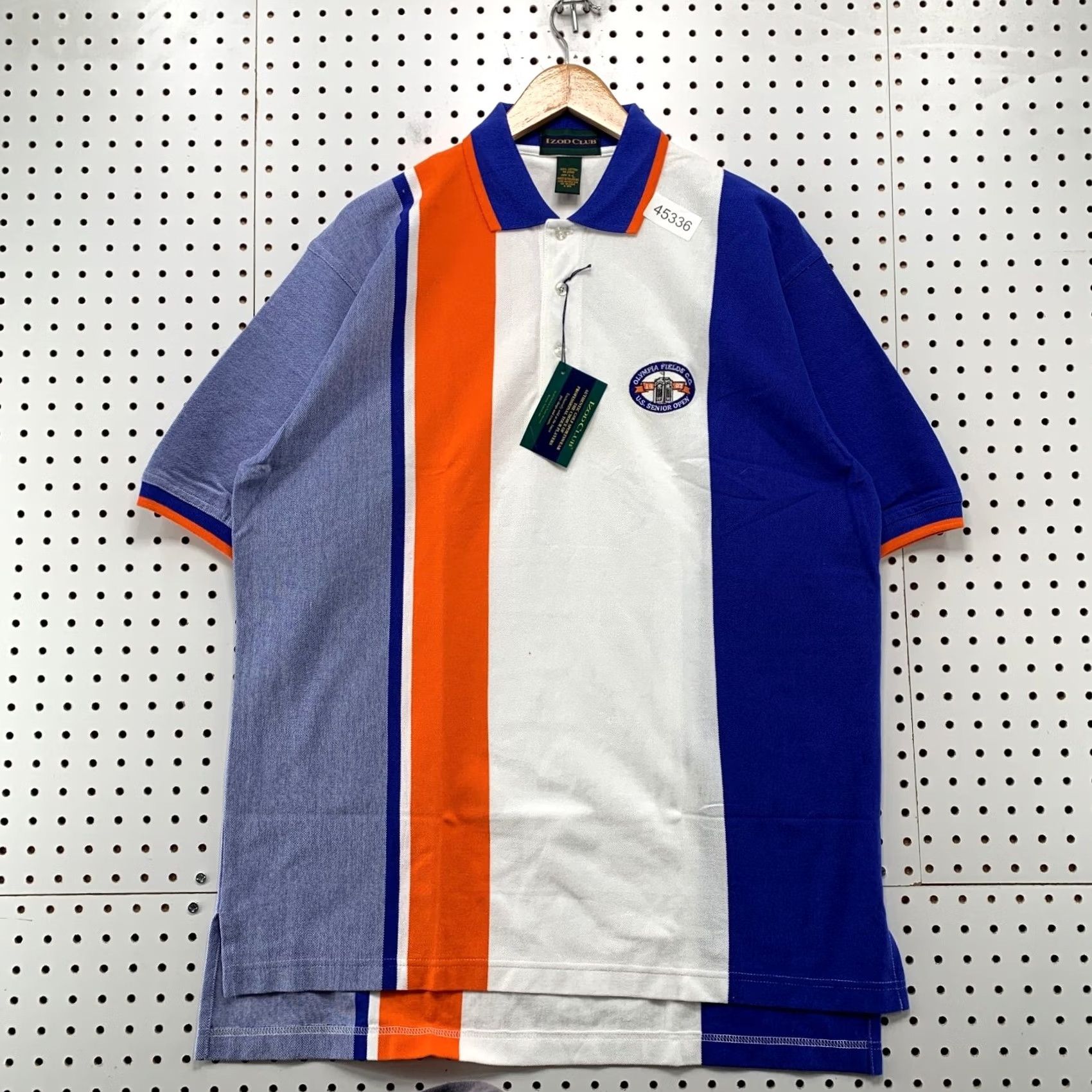 Izod Izod Polo Shirt Men Large Multicolor Stripe Olympia Fields Senior Open Sports 90s Golf Shirt Mens Size US L / EU 52-54 / 3 - 2 Thumbnail