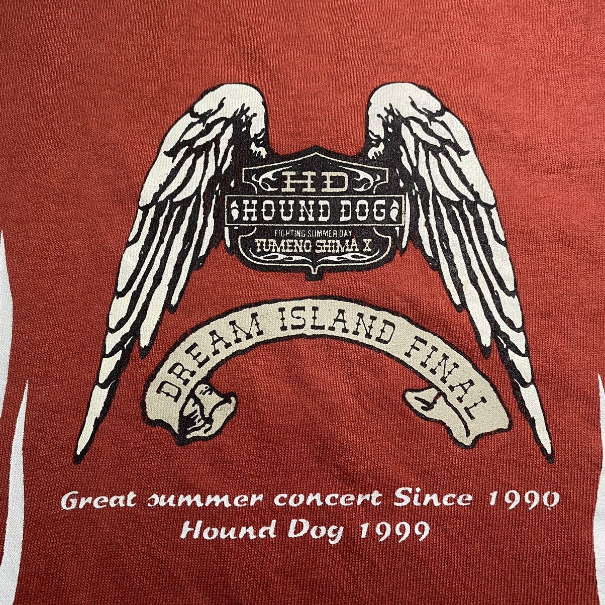 Band Tees × Vintage VINTAGE 90s HOUND DOG JAPANESE ROCK BAND T SHIRT Size US M / EU 48-50 / 2 - 8 Thumbnail