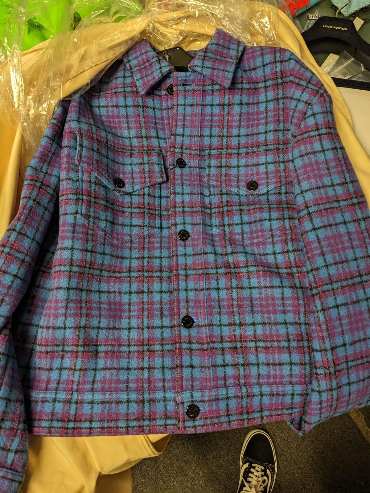 Louis Vuitton LOUIS VUITTON CROPPED FLANNEL BLOUSON TRUCKER JACKET Size US M / EU 48-50 / 2 - 5 Thumbnail