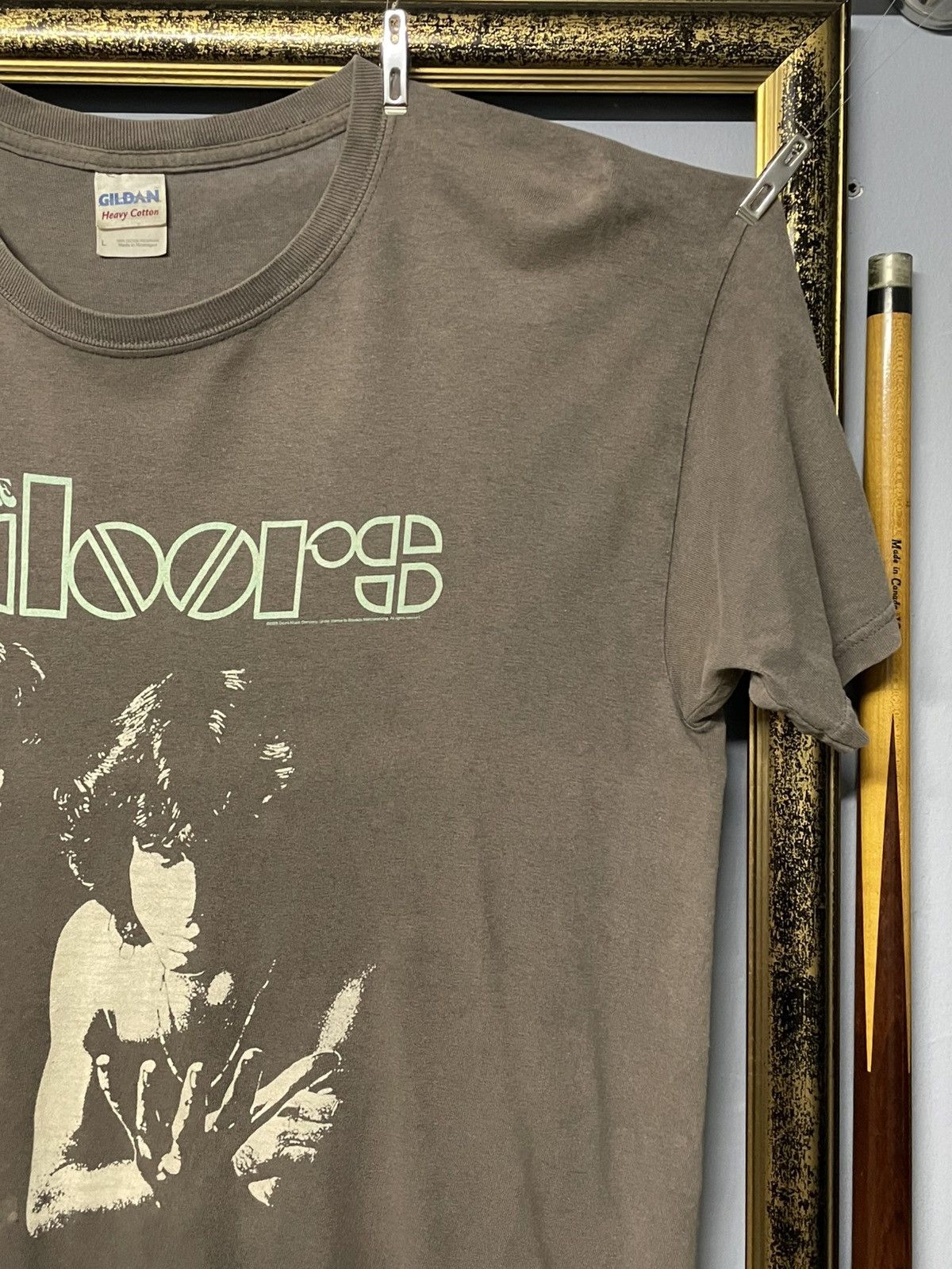 Band Tees Vintage Original The Doors Line Up Face Photo Tee Faded Band Size US L / EU 52-54 / 3 - 4 Thumbnail