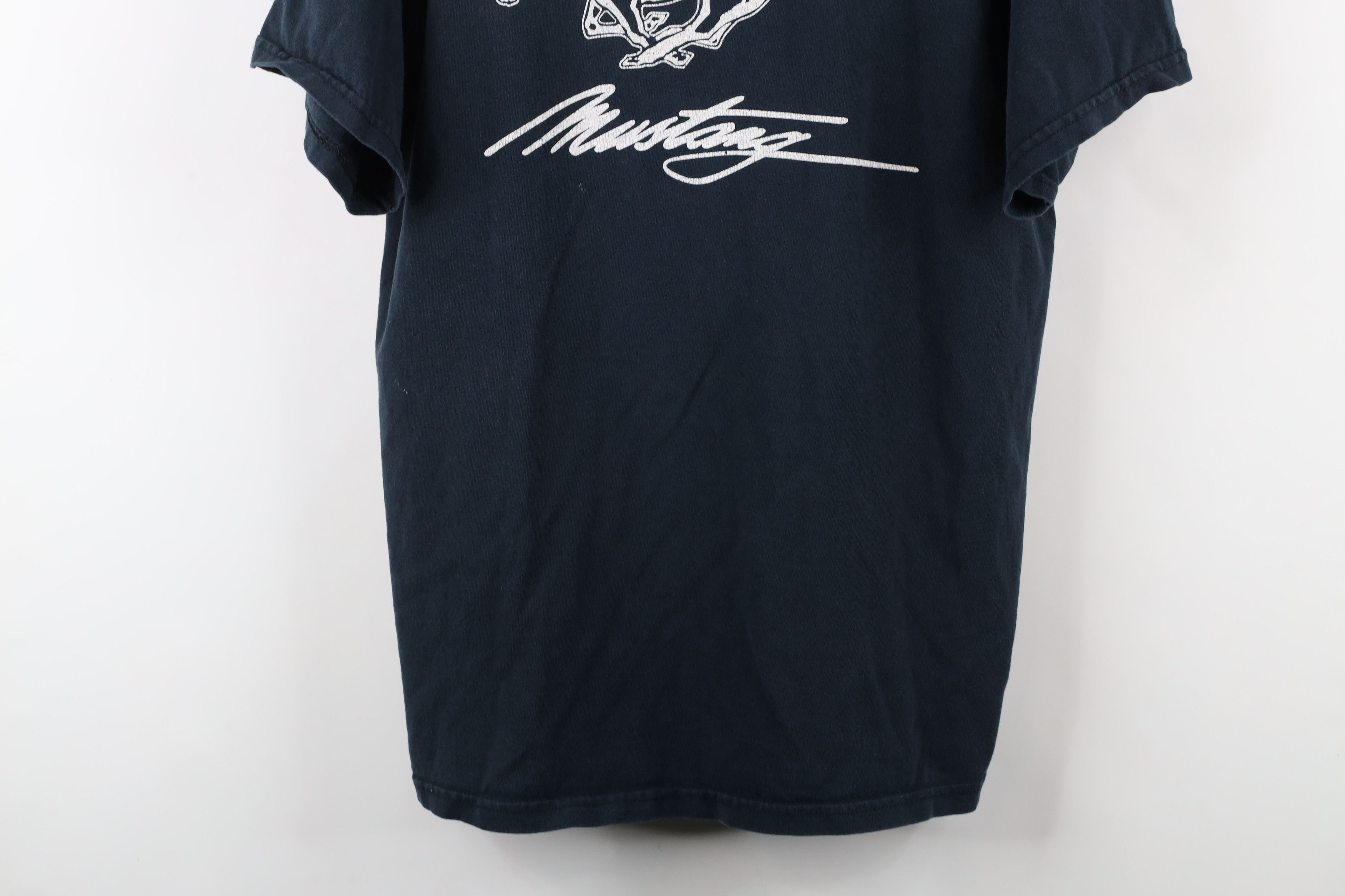 Vintage Vintage 90s Spell Out Ford Mustang Short Sleeve T-Shirt Size US L / EU 52-54 / 3 - 3 Thumbnail