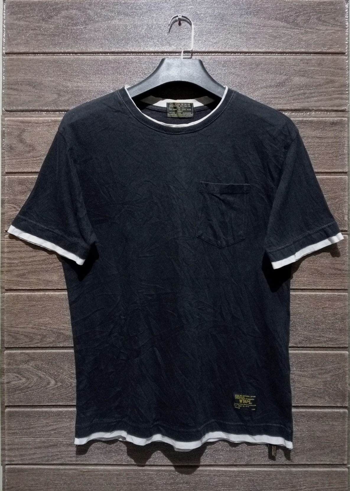 Wtaps Vintage WTAPS Single Pocket Tee Plain Tee Very Rare Size US M / EU 48-50 / 2 - 1 Thumbnail