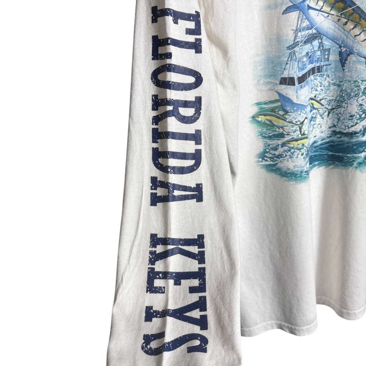 Vintage Vintage Key Largo Florida Fishing Fish Graphic T-Shirt Size US L / EU 52-54 / 3 - 4 Thumbnail