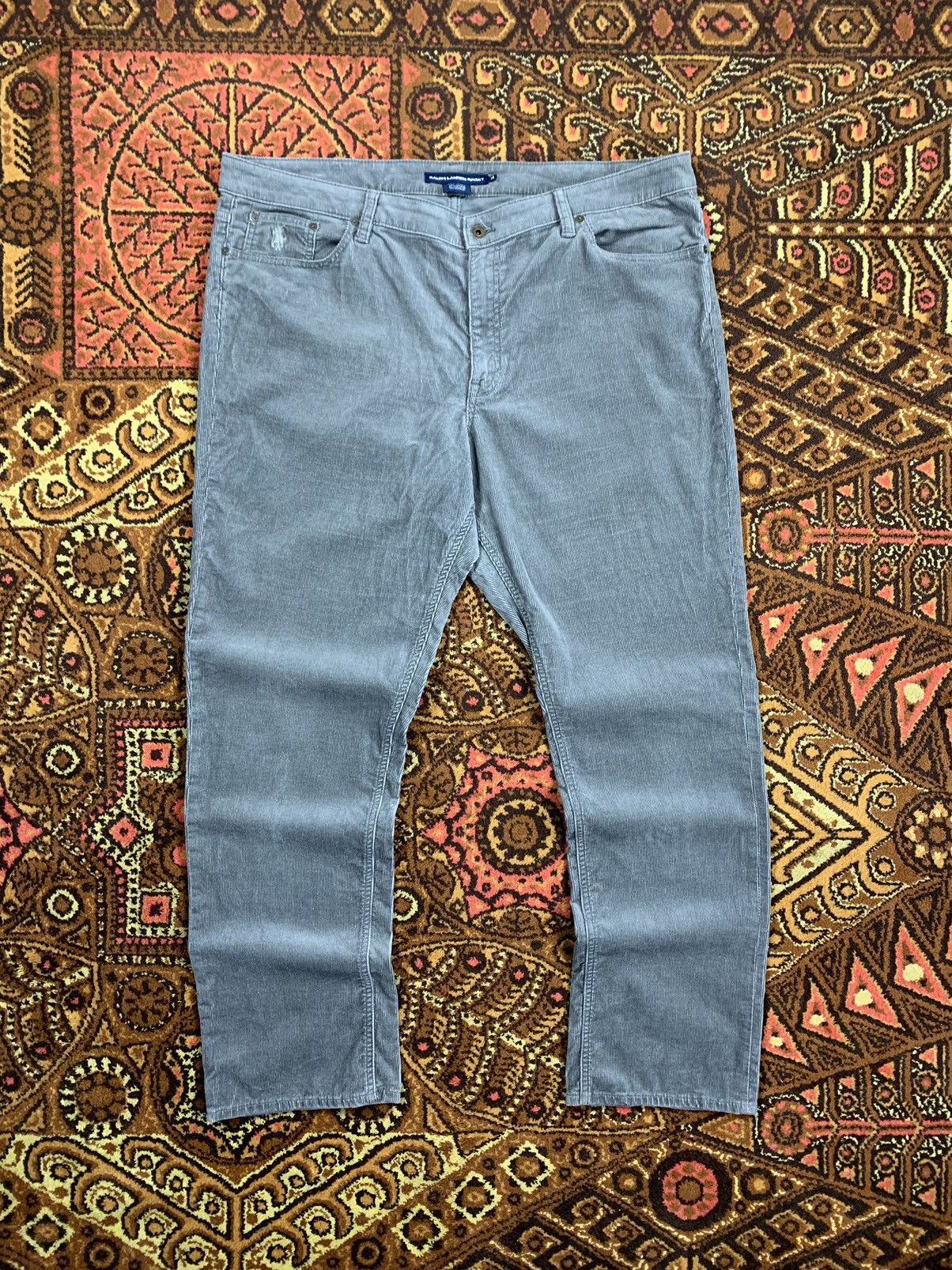 Polo Ralph Lauren × Ralph Lauren × Vintage 90s Polo Sport Ralph Lauren Corduroy Trousers Size US 35 - 2 Thumbnail