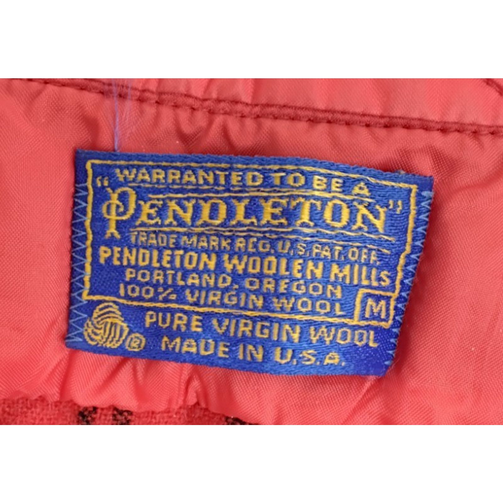 Pendleton Pendleton 100% Wool Flannel Shirt Men's M Red Made in USA Size US M / EU 48-50 / 2 - 6 Thumbnail