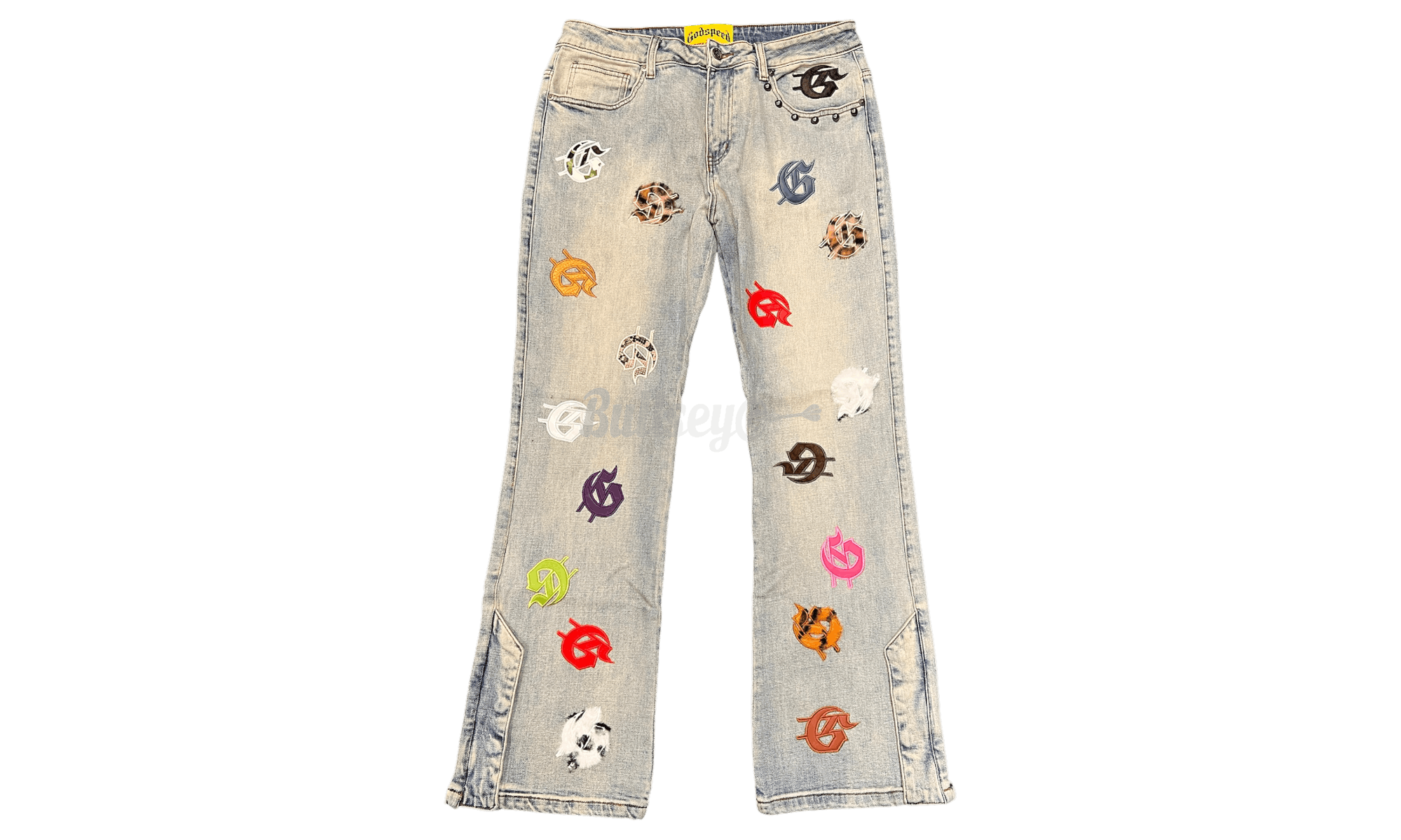 Godspeed Infinity Multi-Color Denim Blue Jeans Size US 30 / EU 46 - 1 Thumbnail