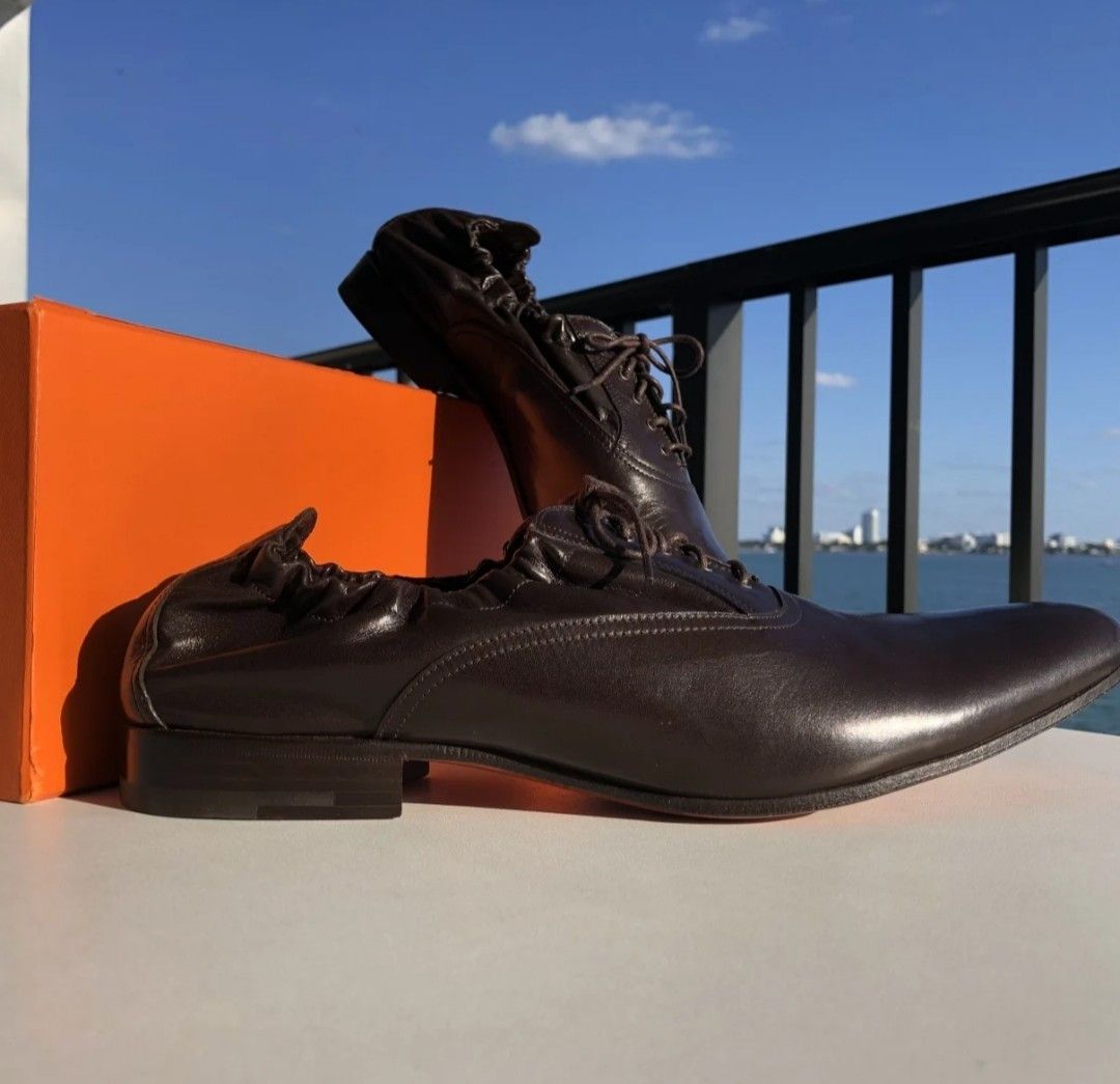 Hermes Hermes exotic leather lace-ups size 44 Size US 11 / EU 44 - 2 Thumbnail