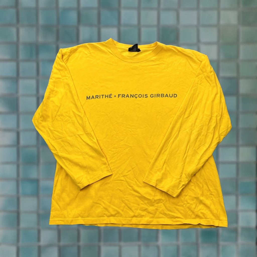 Vintage VTG Marithe Et Francois Girbaud Shirt Womens XL Yellow Cotton Graphic Size XL / US 12-14 / IT 48-50 - 1 Thumbnail