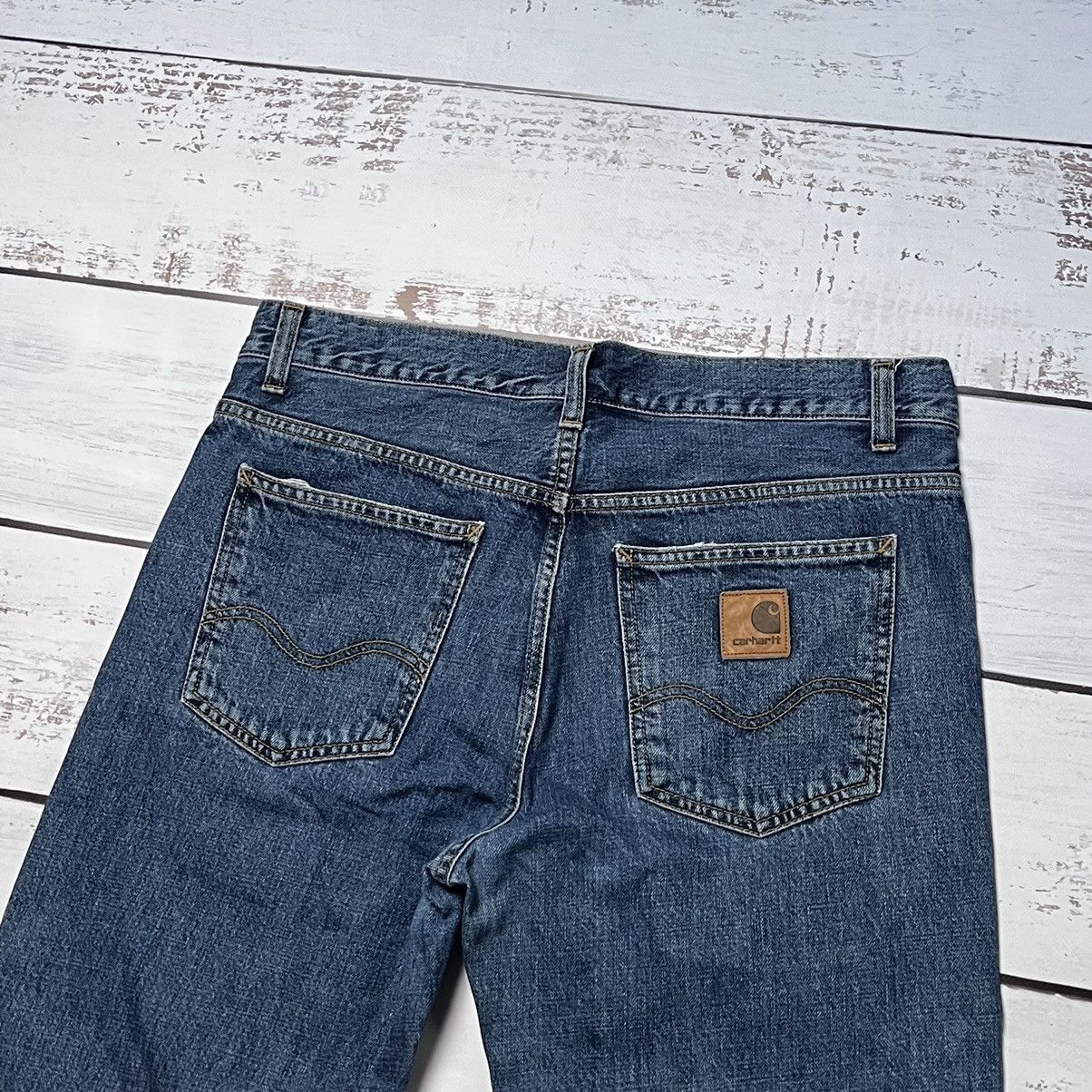Carhartt × Carhartt Wip × Vintage Carhartt Bexar Pants Vintage Jeans 32x34 Denim Y2K Size US 32 / EU 48 - 2 Thumbnail