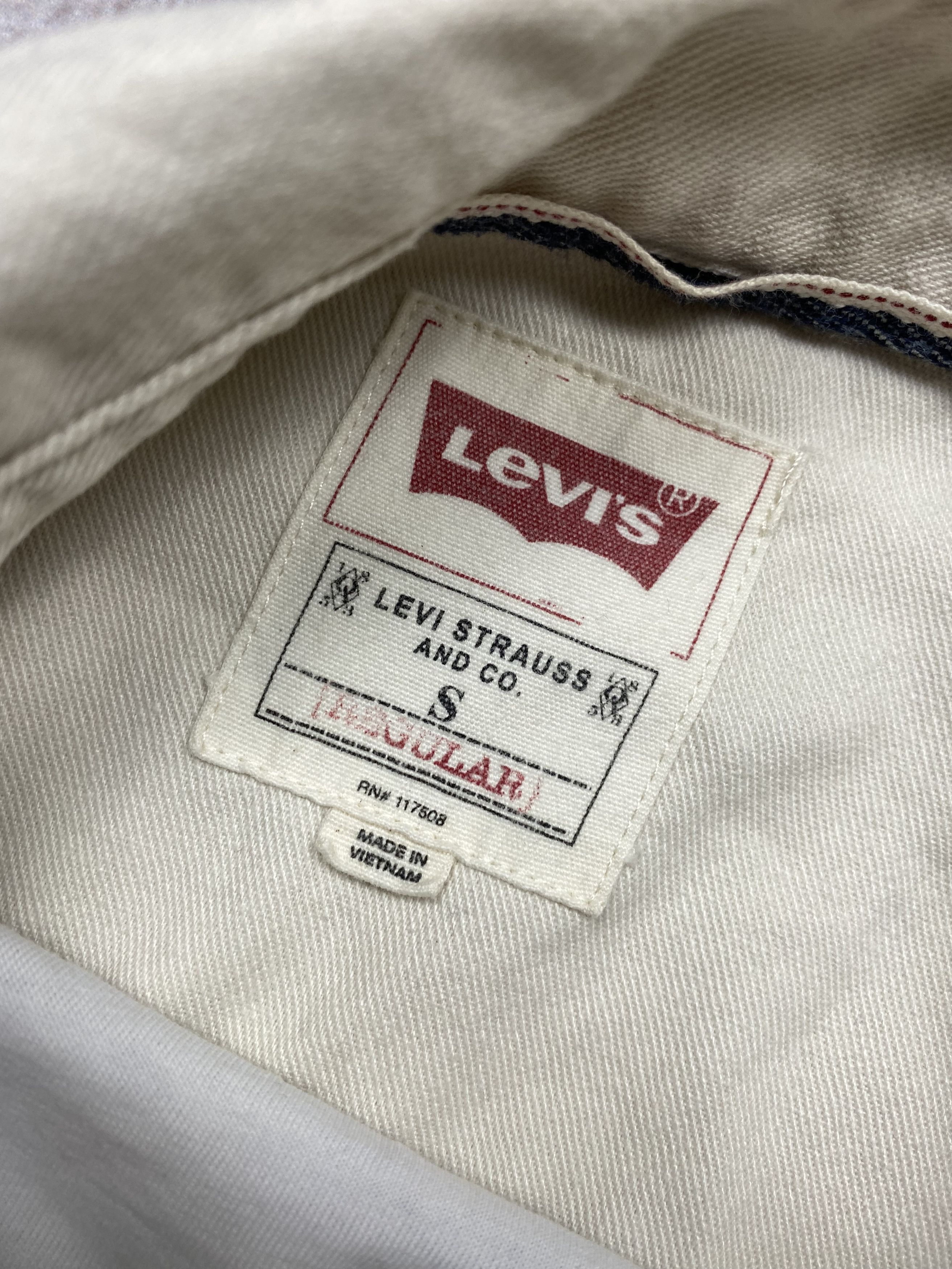 Levi's × Levi's Vintage Clothing Levi's Vintage Mens Denim Long Sleeve Shirt Size US S / EU 44-46 / 1 - 4 Thumbnail