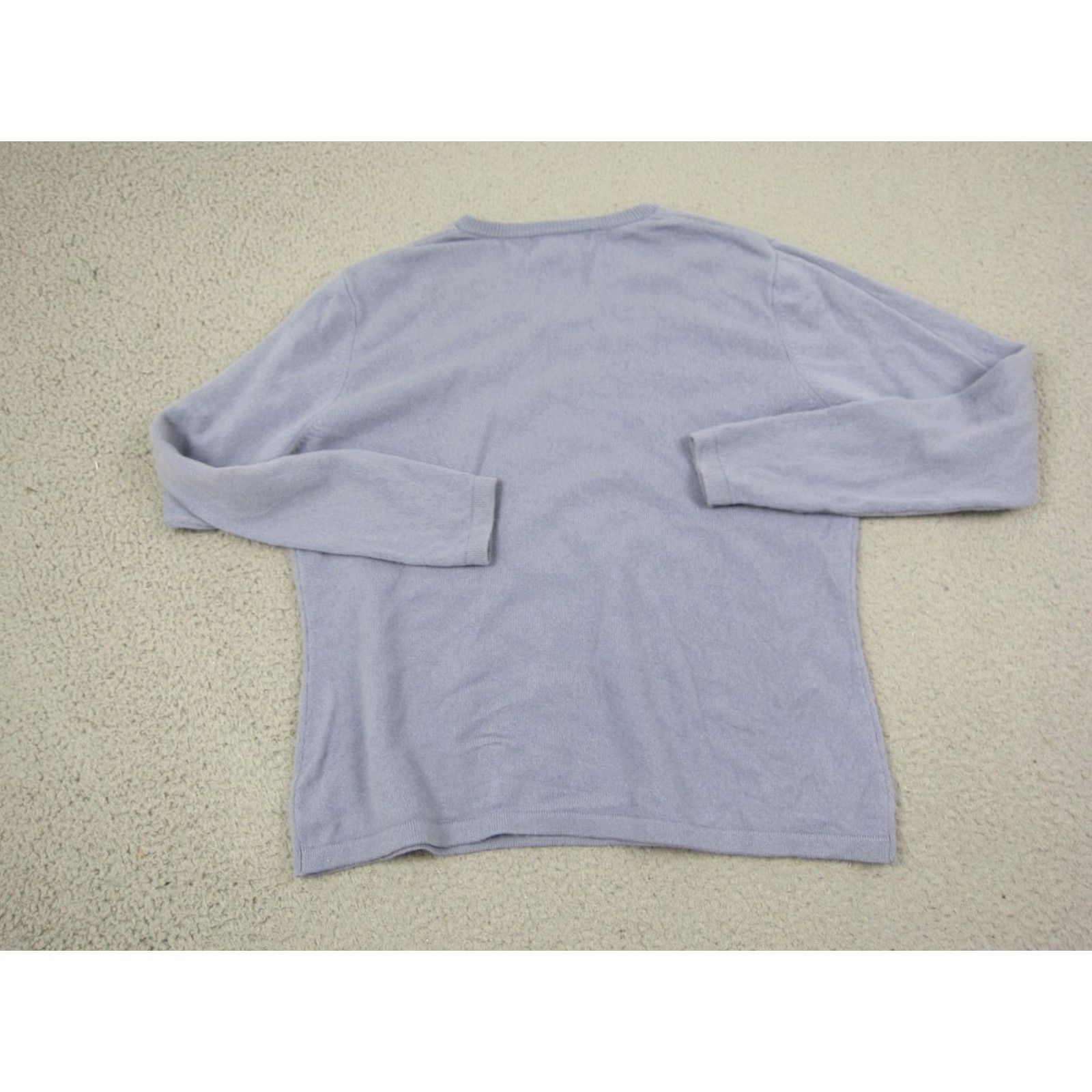 Croft & Barrow Croft & Barrow Sweater Womens Medium Purple 100% Cashmere V-Neck Ladies Pullover Knits 80s Theme Size M / US 6-8 / IT 42-44 - 7 Thumbnail