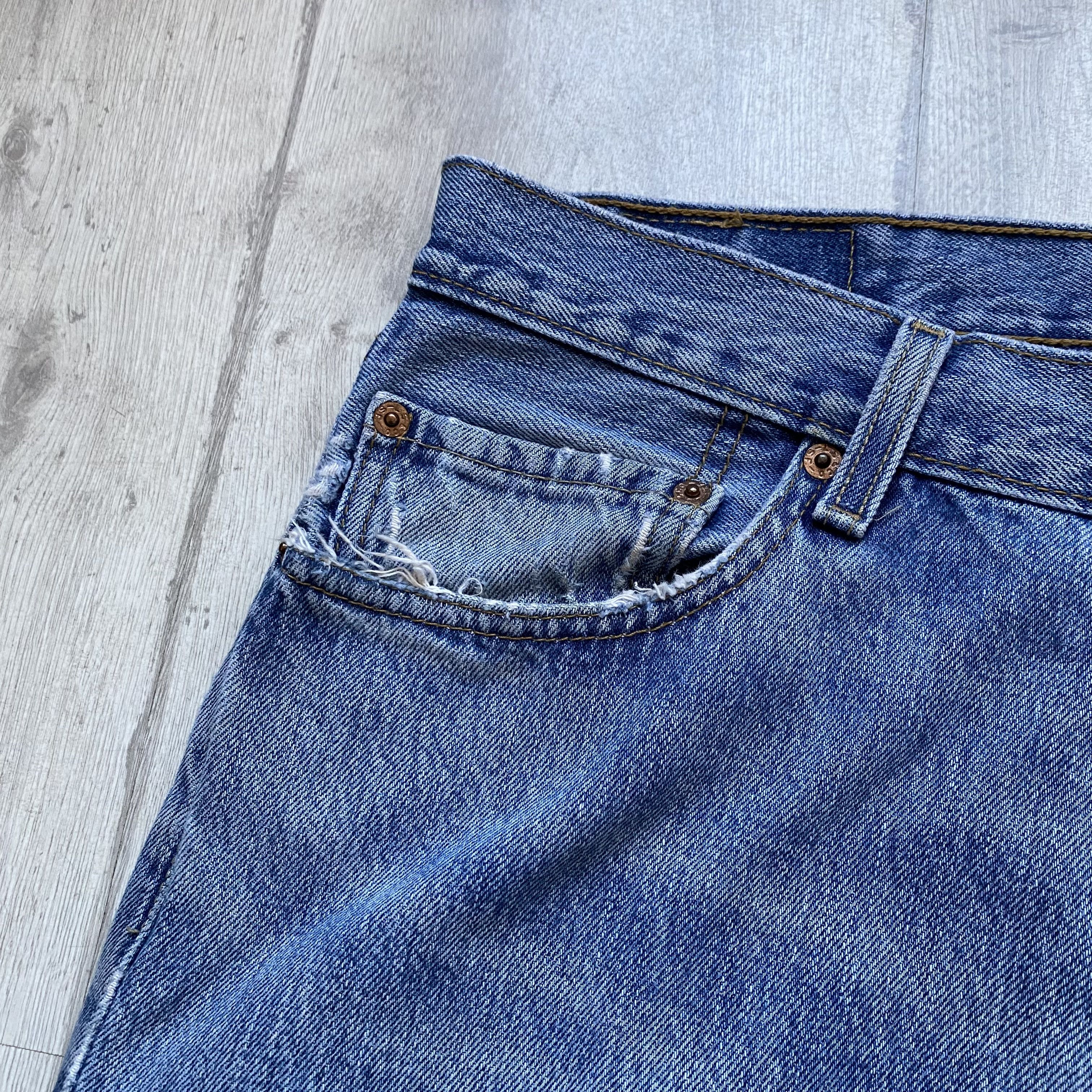 Levi's Vintage Clothing 👖Vintage 90's Levis jeans 501 Distressed Denim pants Y2K Size US 34 / EU 50 - 9 Thumbnail