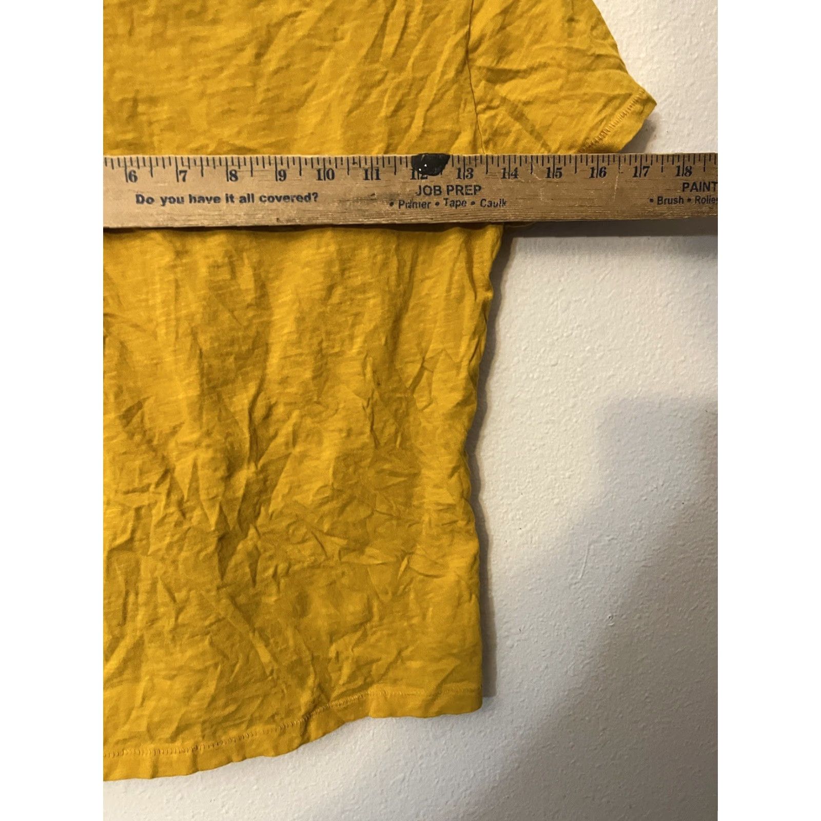 J.Crew J.CREW Shirt Womens S Yellow Vintage Cotton T-Shirt Top Short Sleeve Crew Neck Cap Sleeve V-Neck Casual Travel Basic Size S / US 4 / IT 40 - 5 Thumbnail