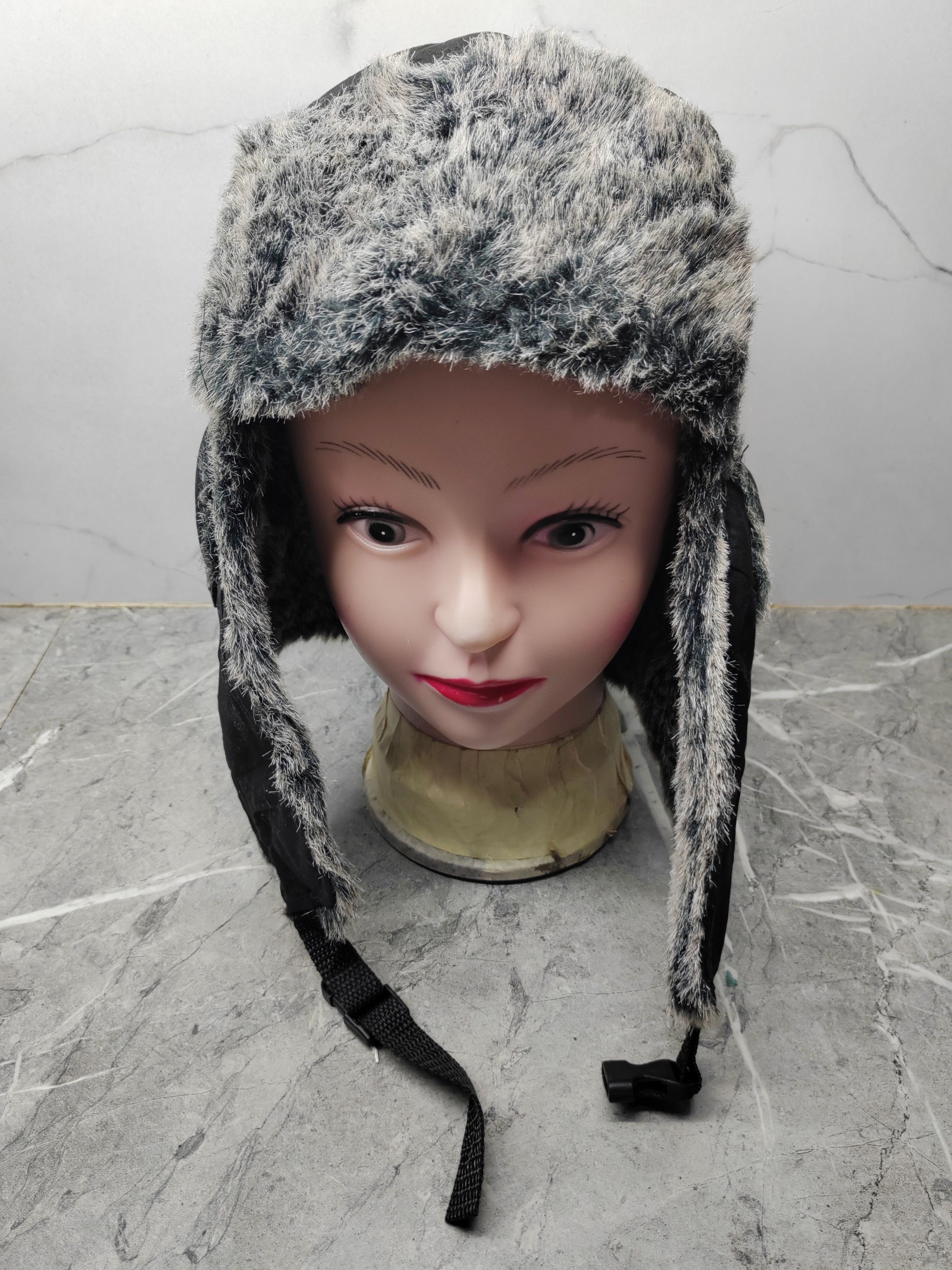 Japanese Brand Vintage Y2k Ushanka Fur Earflap Cap Hat Size ONE SIZE - 2 Thumbnail