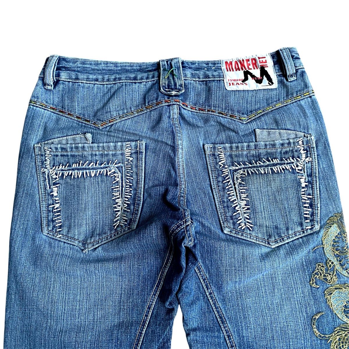 Japanese Brand × Kamakura Vintage Japanese Denim MarketNet Karakuri Tamashi Sukajan Size US 34 / EU 50 - 6 Thumbnail