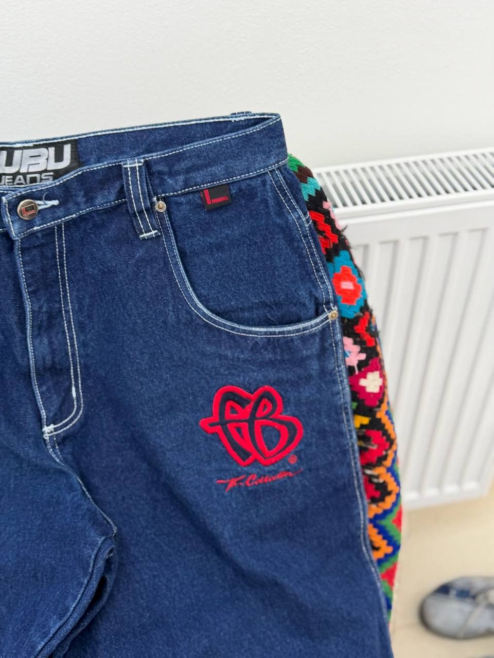 Fubu Vintage Y2K FUBU Baggy Blue Denim Shorts JNCO Style Size US 32 / EU 48 - 11 Thumbnail