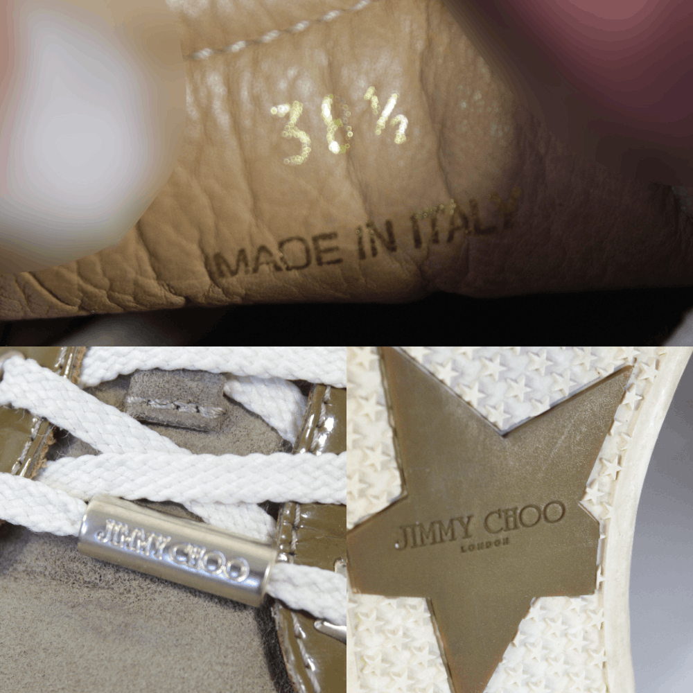 Jimmy Choo Patent Leather Suede Low Sneakers Size US 8.5 / IT 38.5 - 9 Thumbnail