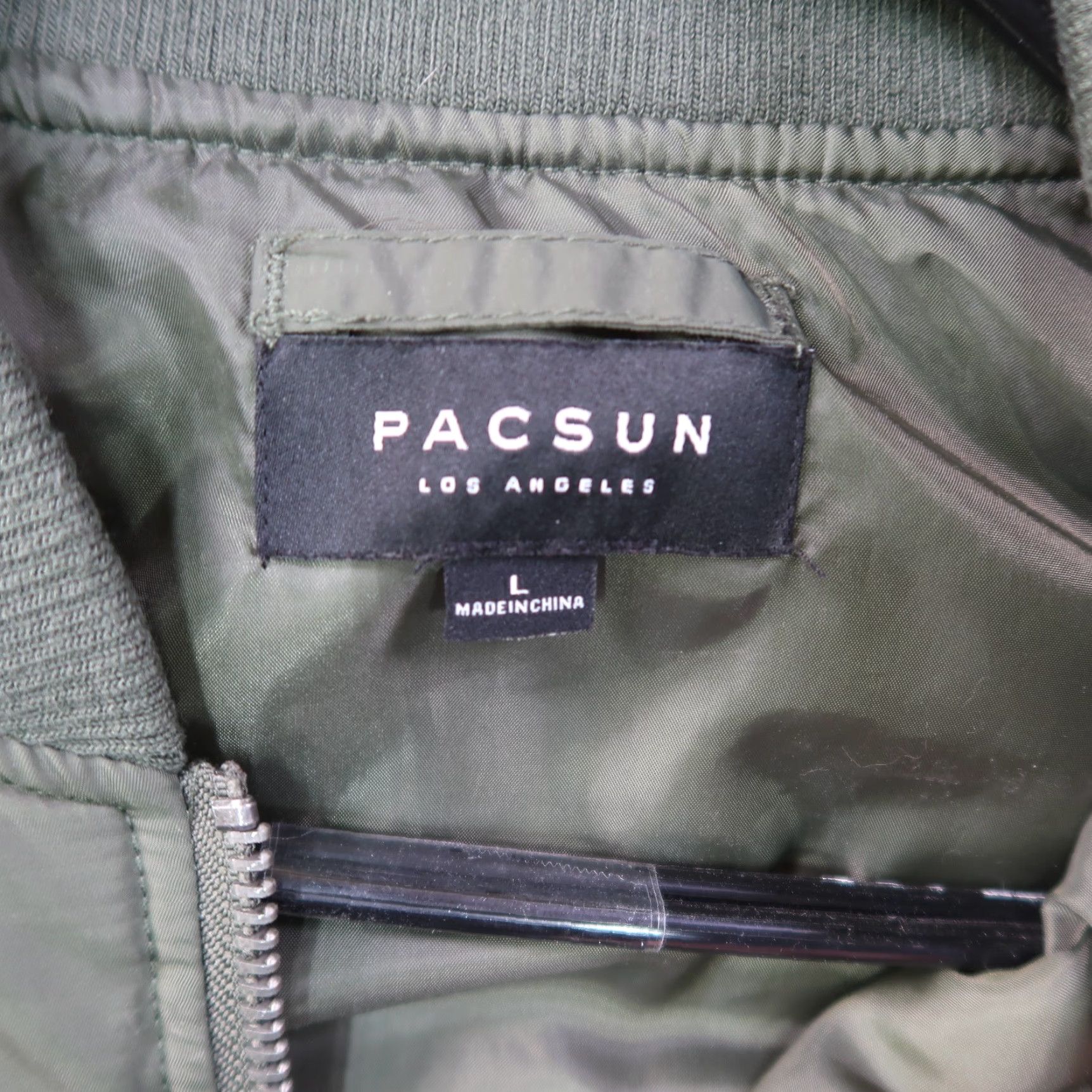 Pacsun PacSun Bomber Jacket Men L Green Full Zip Streetwear Long Sleeve Size US L / EU 52-54 / 3 - 4 Thumbnail