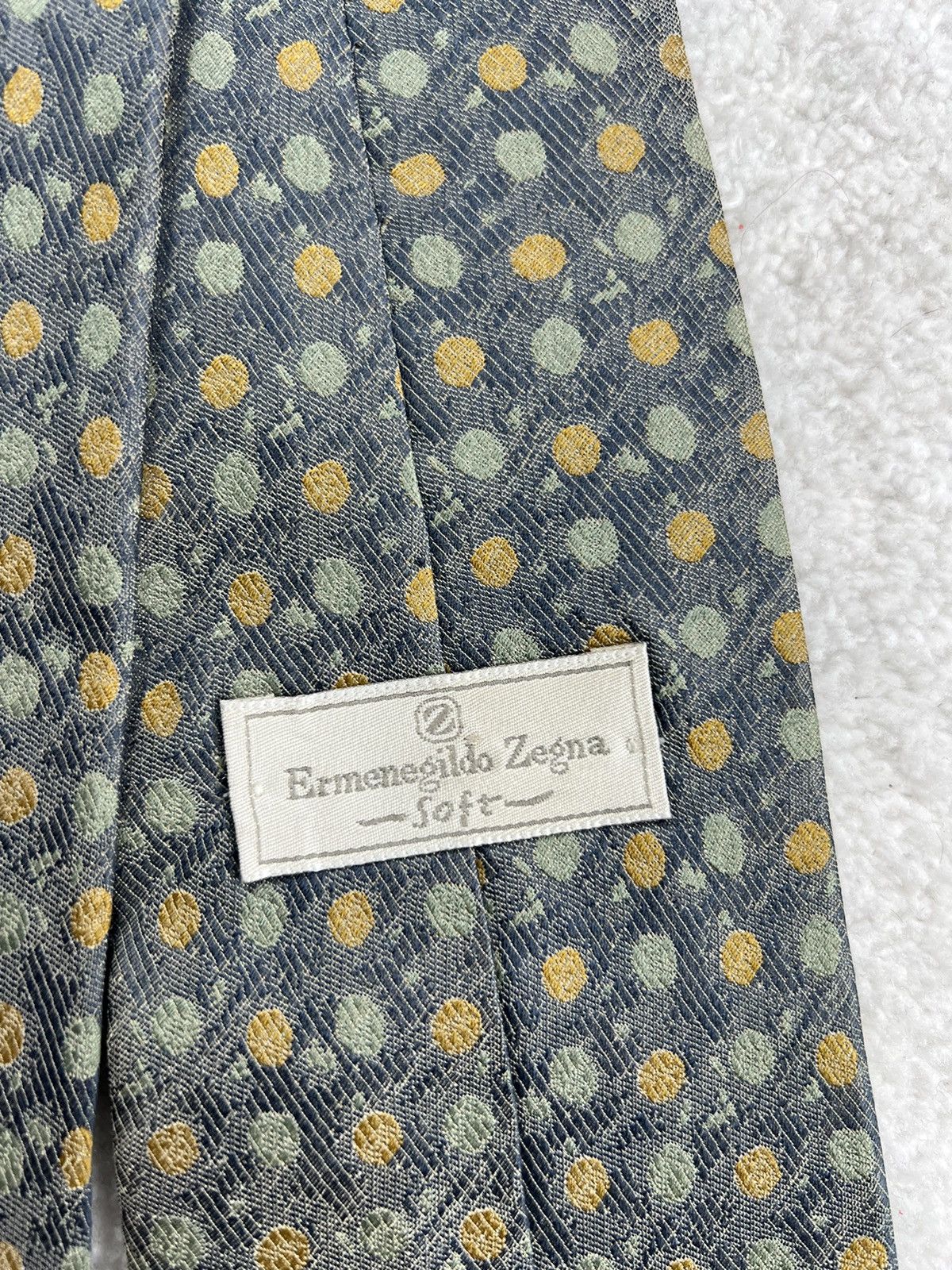 Ermenegildo Zegna Vintage Ermenegildo Zegna Silk Geometric Luxury Tie Size ONE SIZE - 8 Thumbnail